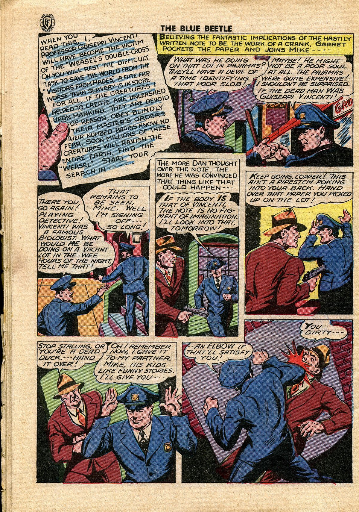 Read online The Blue Beetle comic -  Issue #34 - 37