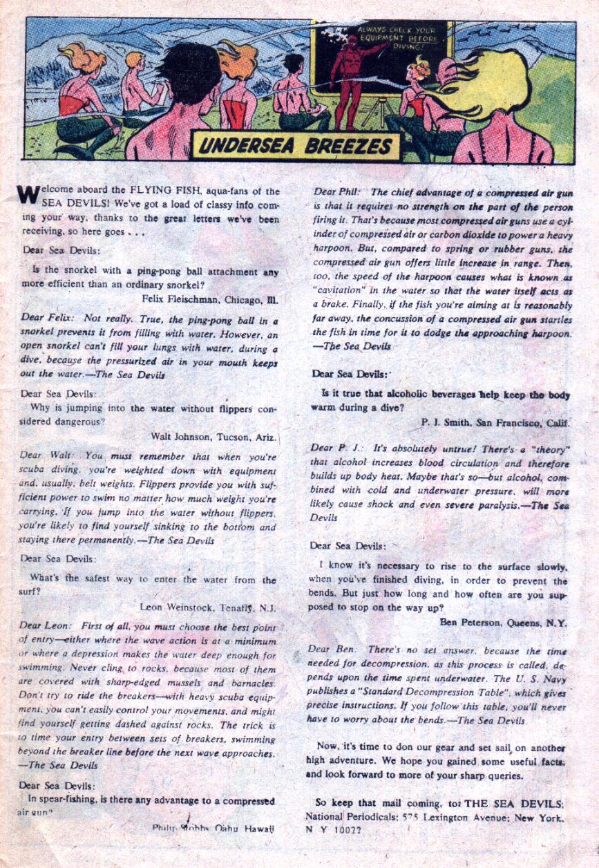 Read online Sea Devils comic -  Issue #33 - 34