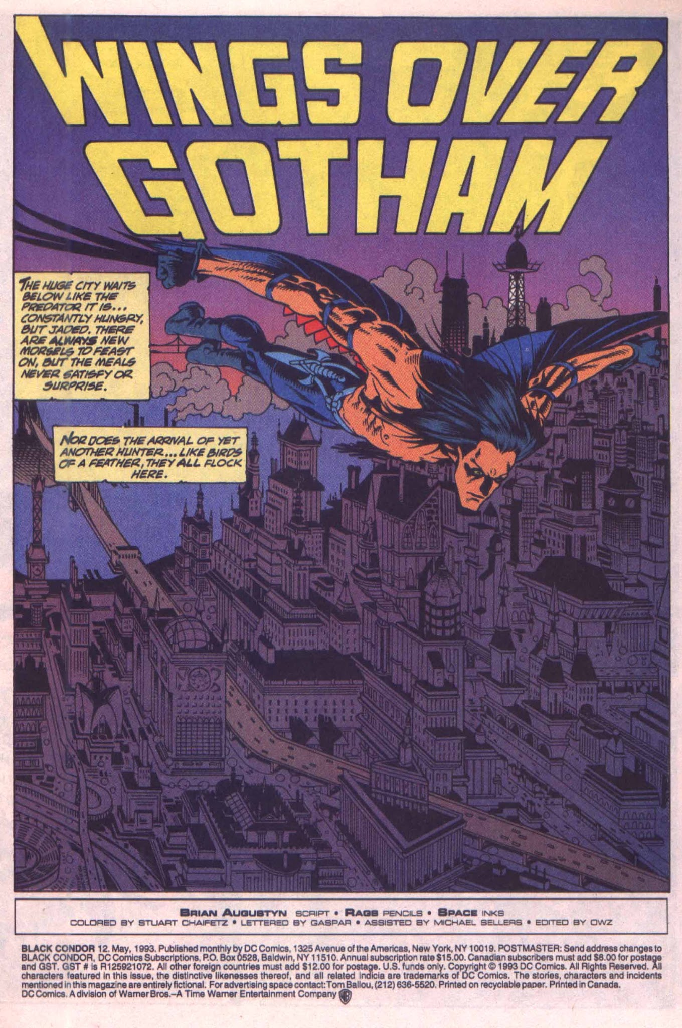Read online Black Condor comic -  Issue #12 - 2