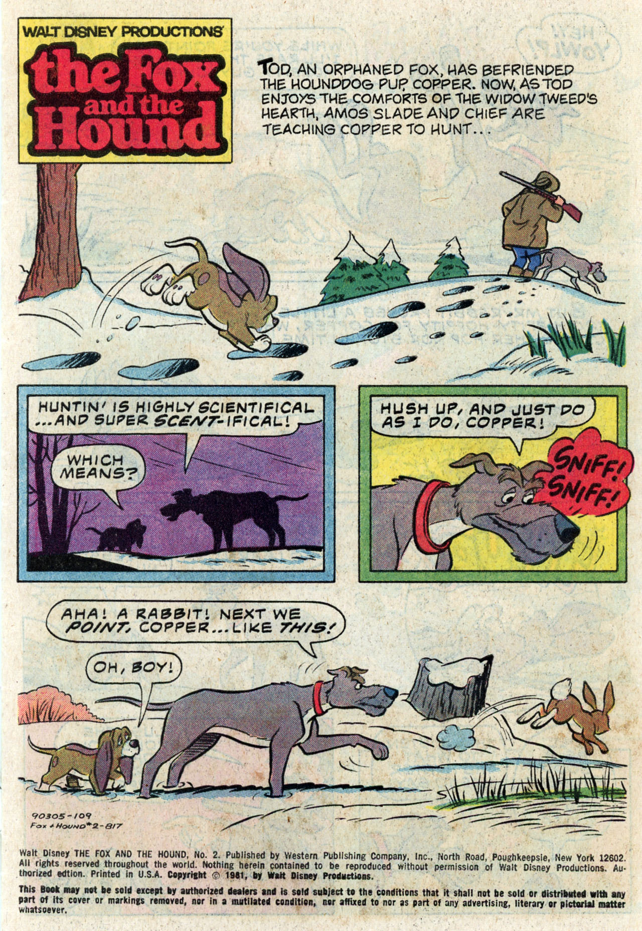 Read online Walt Disney Productions' The Fox and the Hound comic -  Issue #2 - 3