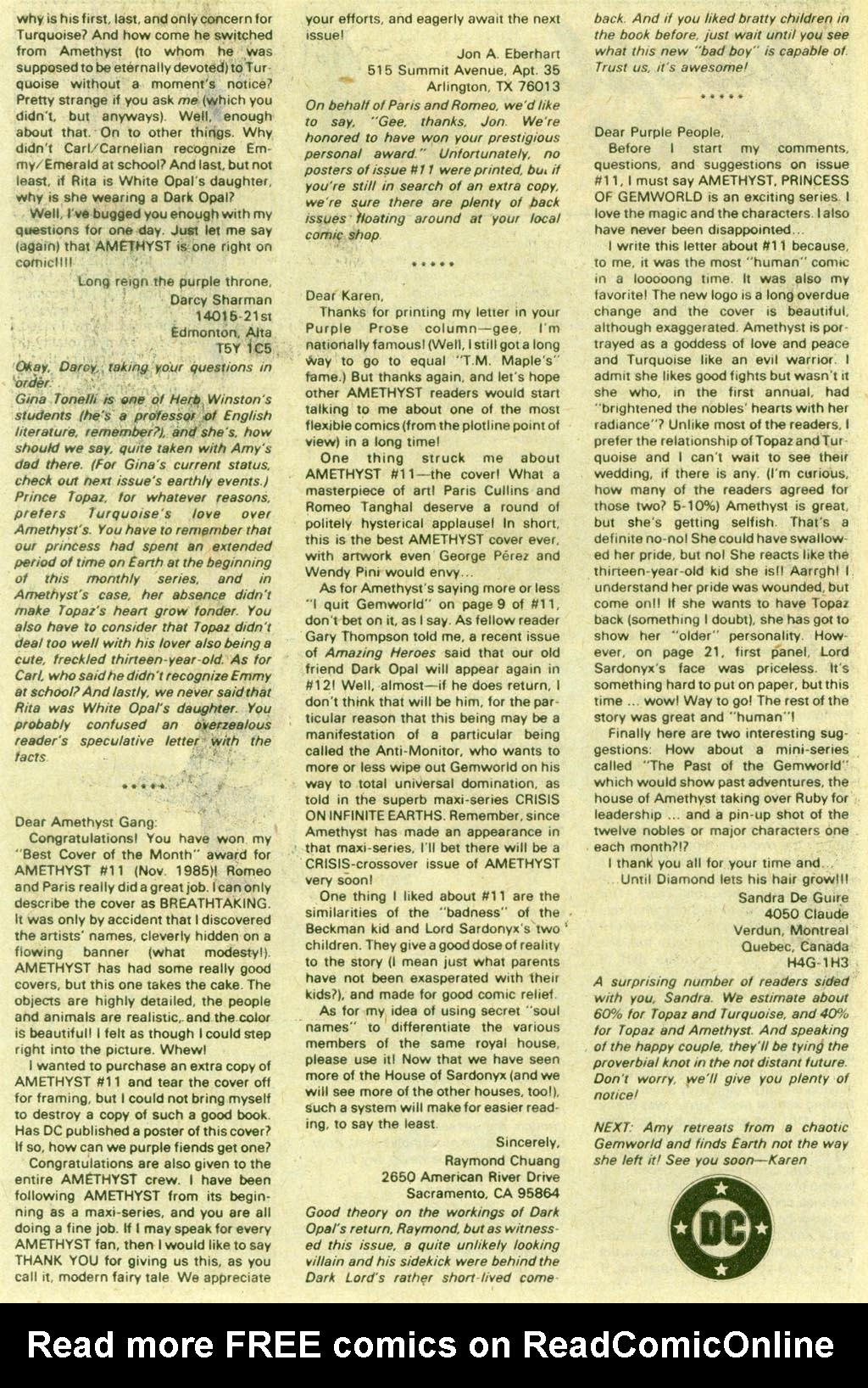 Read online Amethyst (1985) comic -  Issue #15 - 26