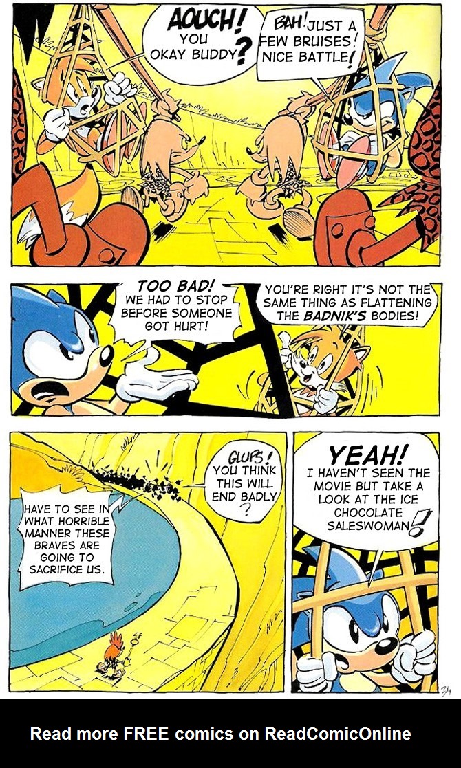 Read online Sonic Adventures: Dans Les Griffes De Robotnik comic -  Issue # Full - 37