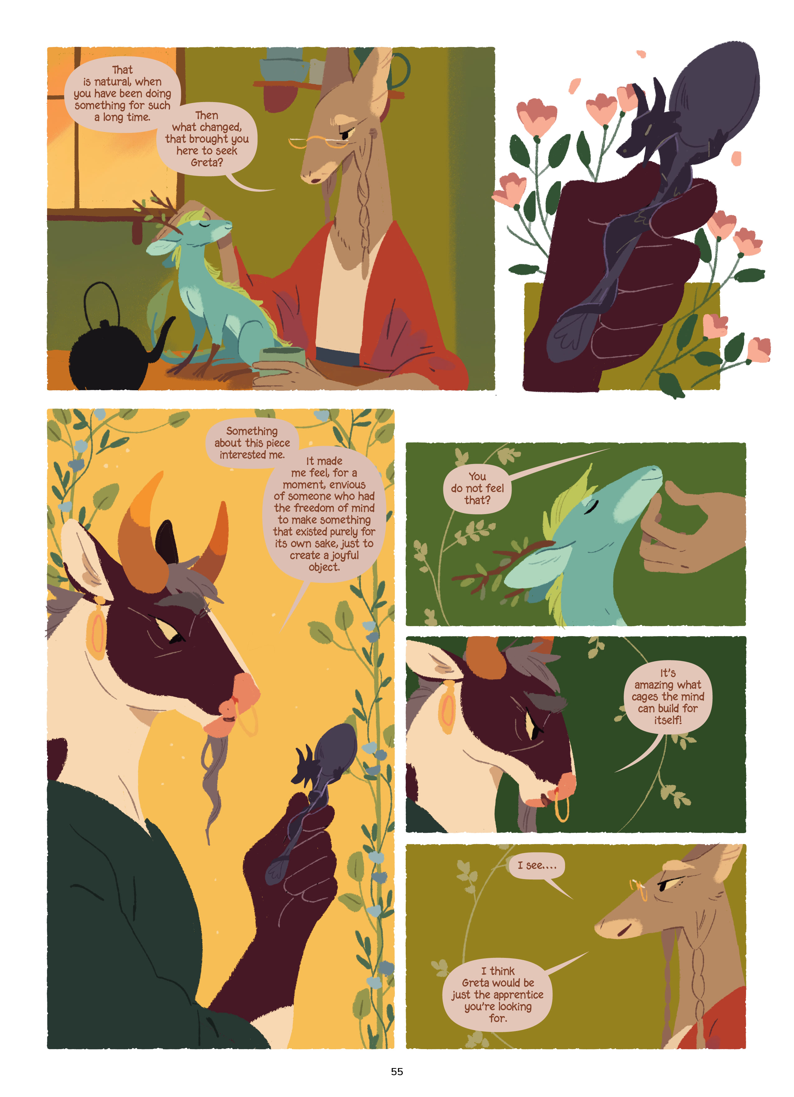 Read online The Tea Dragon Series comic -  Issue # The Tea Dragon Tapestry - 56