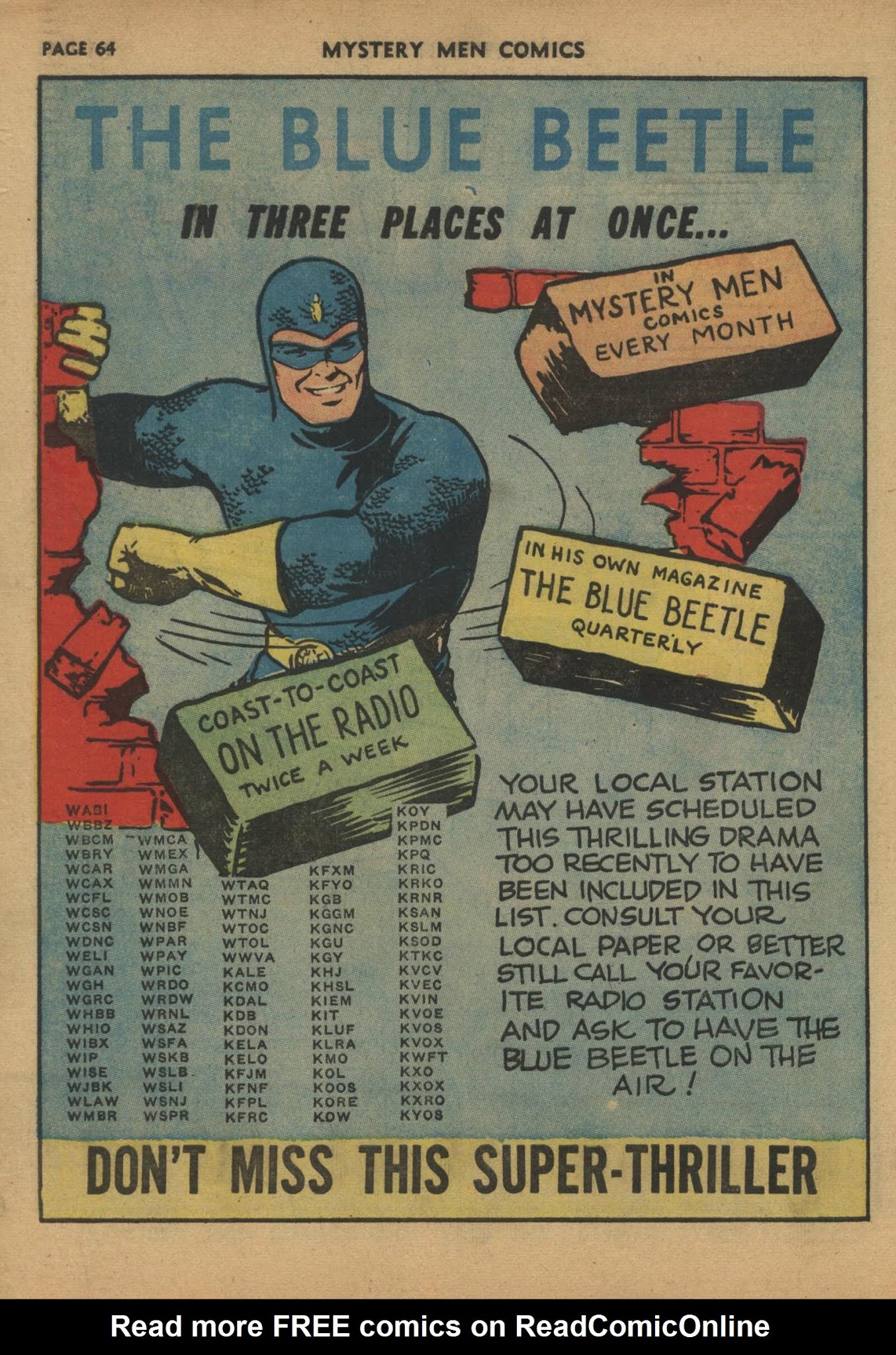 Read online Mystery Men Comics comic -  Issue #17 - 66