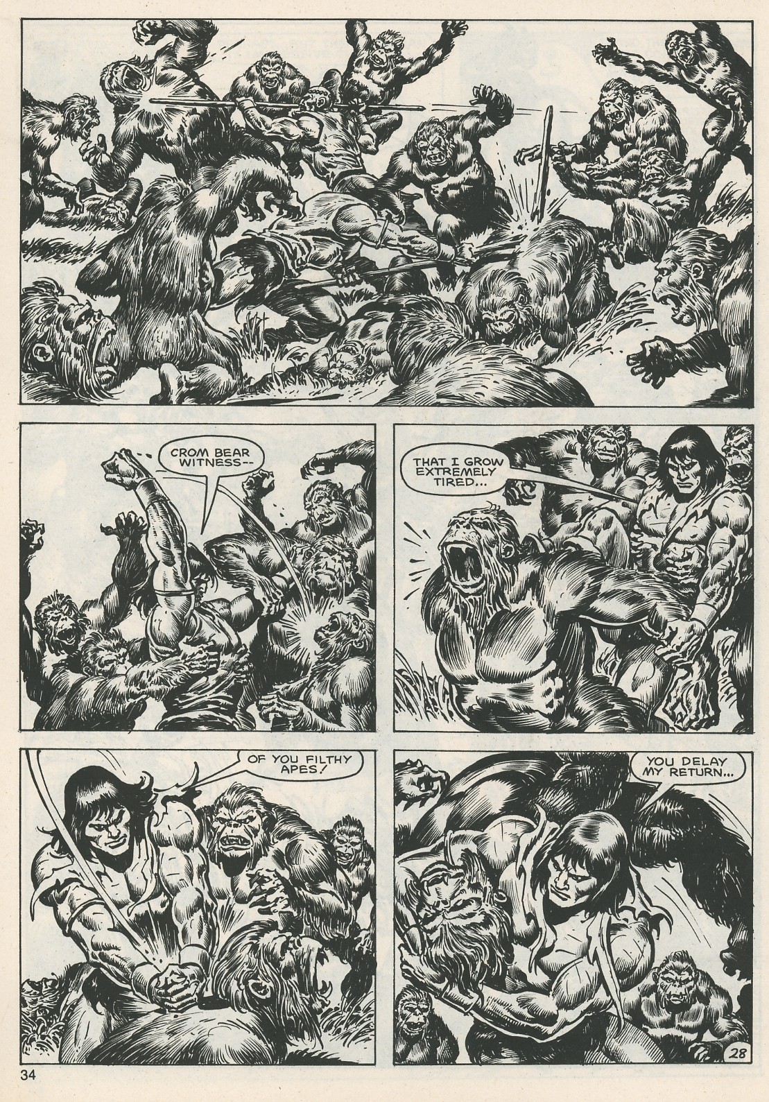 Read online The Savage Sword Of Conan comic -  Issue #113 - 34