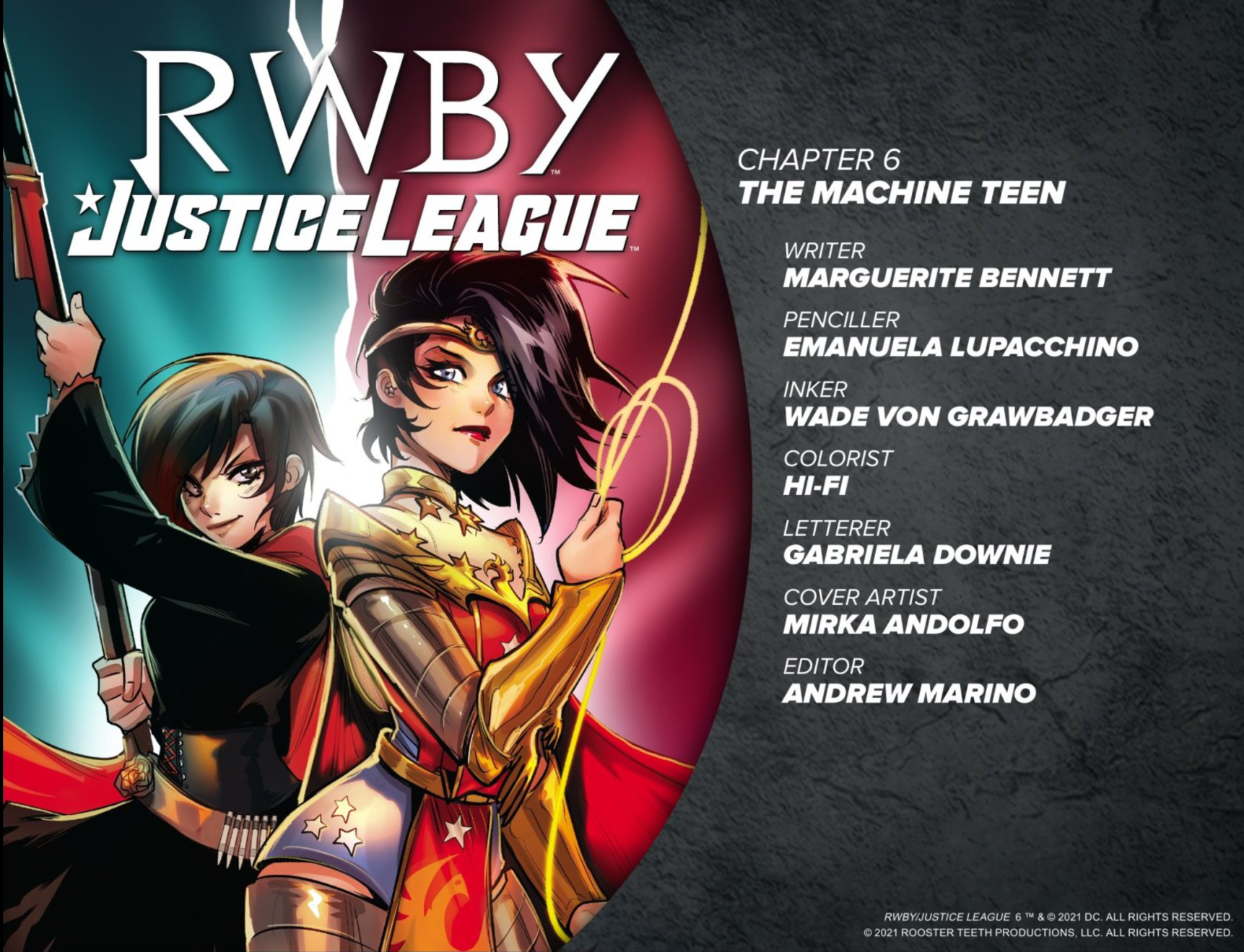Read online RWBY/Justice League comic -  Issue #6 - 2