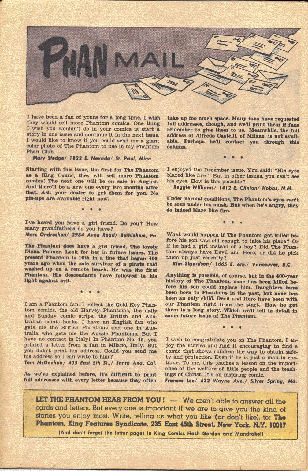 Read online The Phantom (1966) comic -  Issue #18 - 23