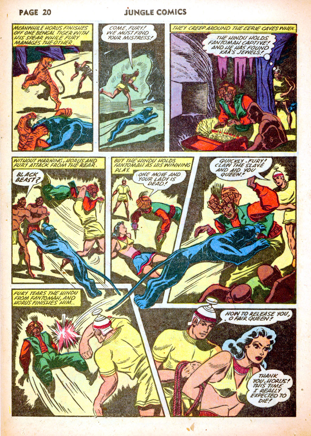 Read online Jungle Comics comic -  Issue #37 - 22
