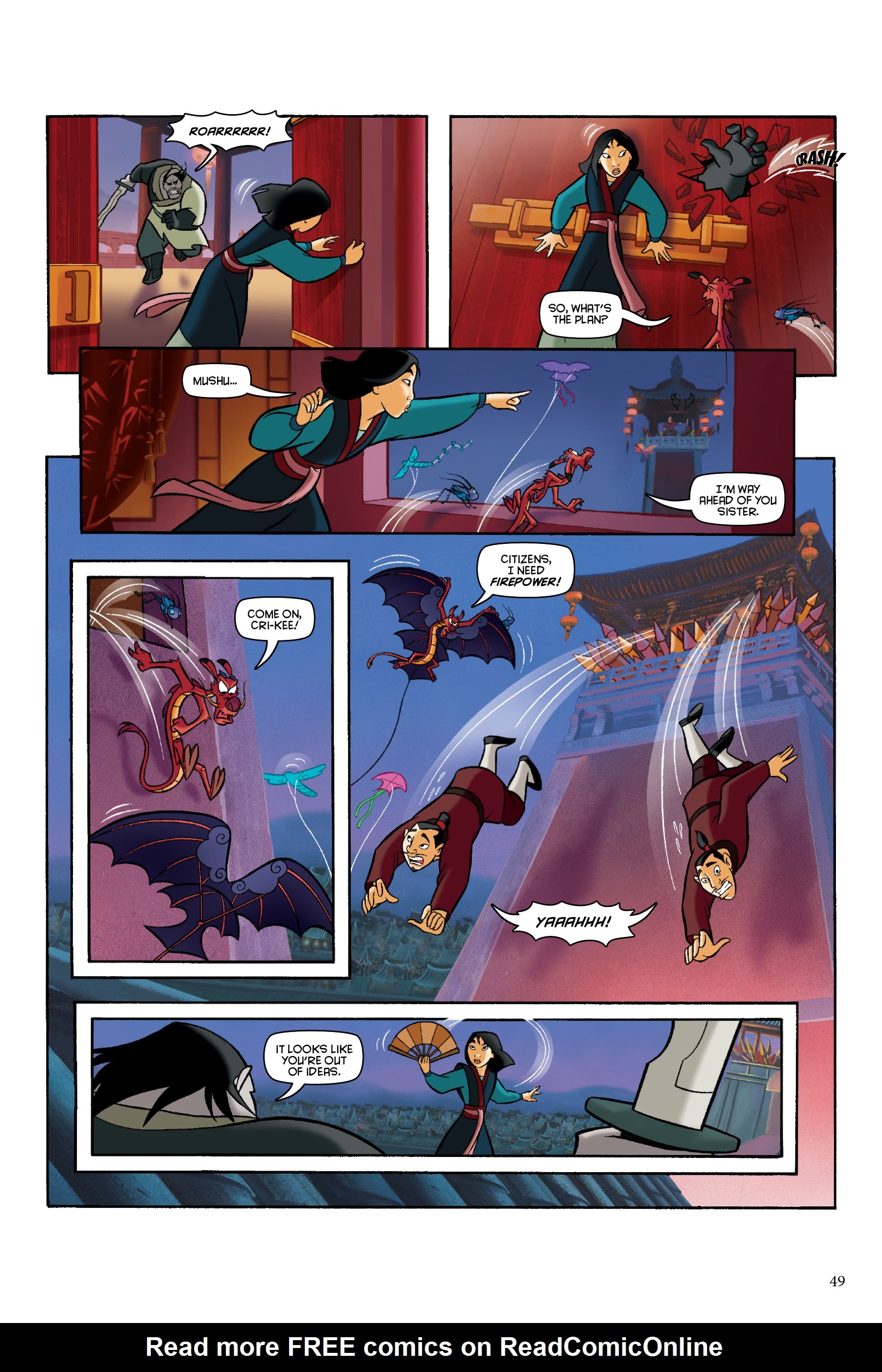 Read online Disney Mulan: The Story of the Movie in Comics comic -  Issue # TPB - 49