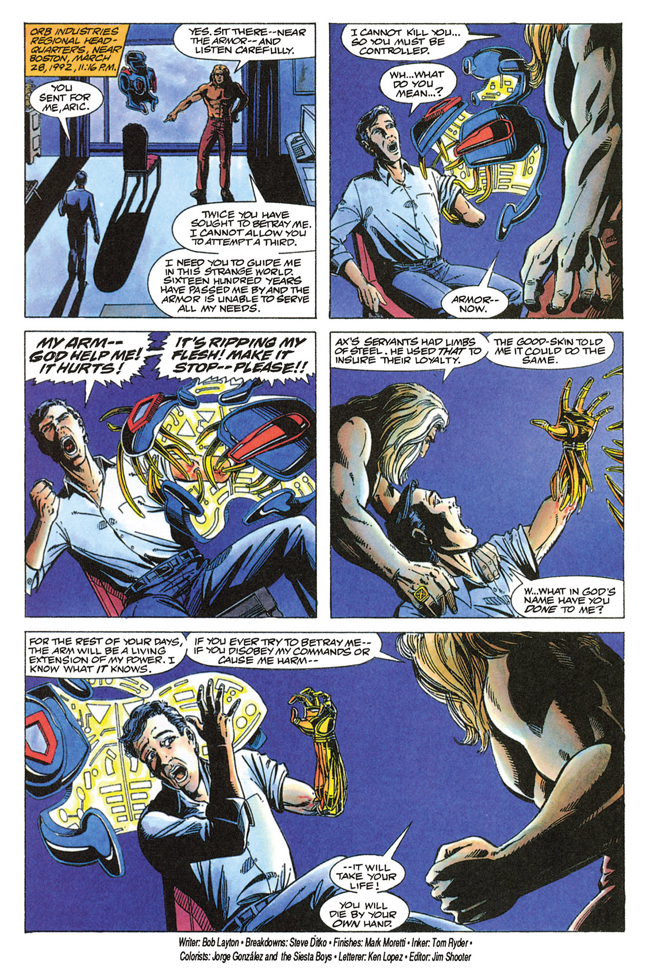 Read online X-O Manowar (1992) comic -  Issue #6 - 23