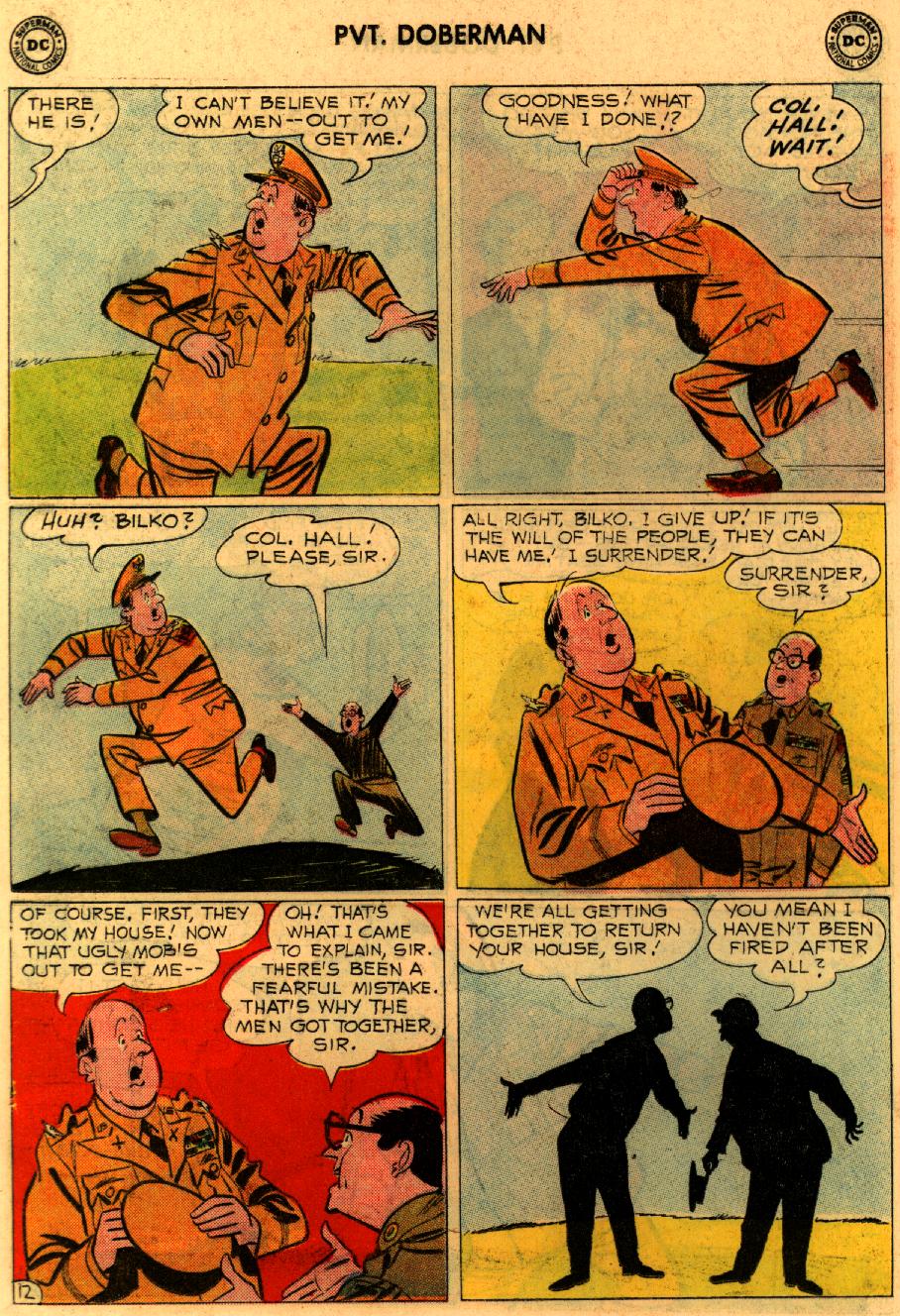 Read online Sgt. Bilko's Pvt. Doberman comic -  Issue #9 - 16