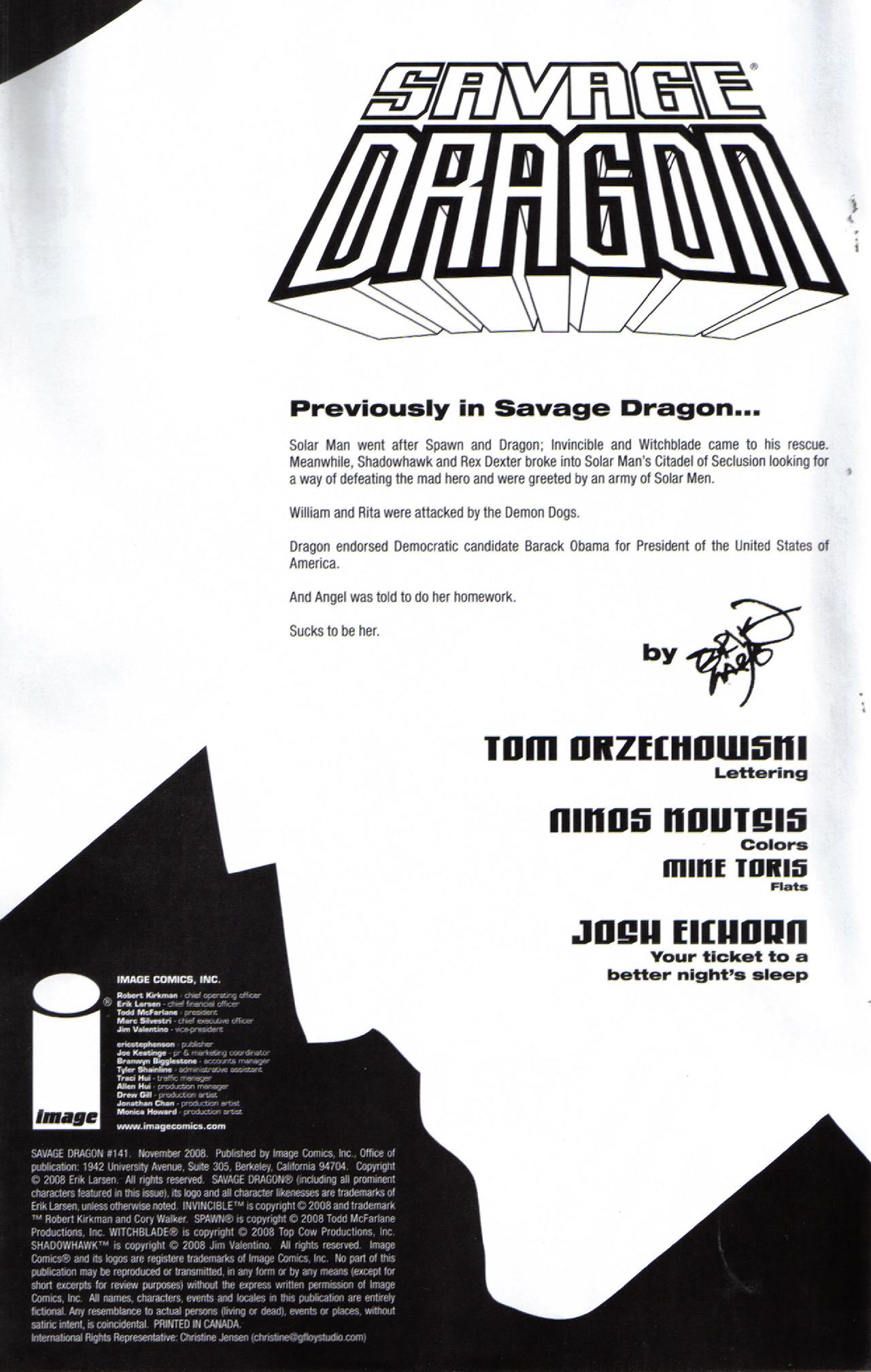 Read online The Savage Dragon (1993) comic -  Issue #141 - 2