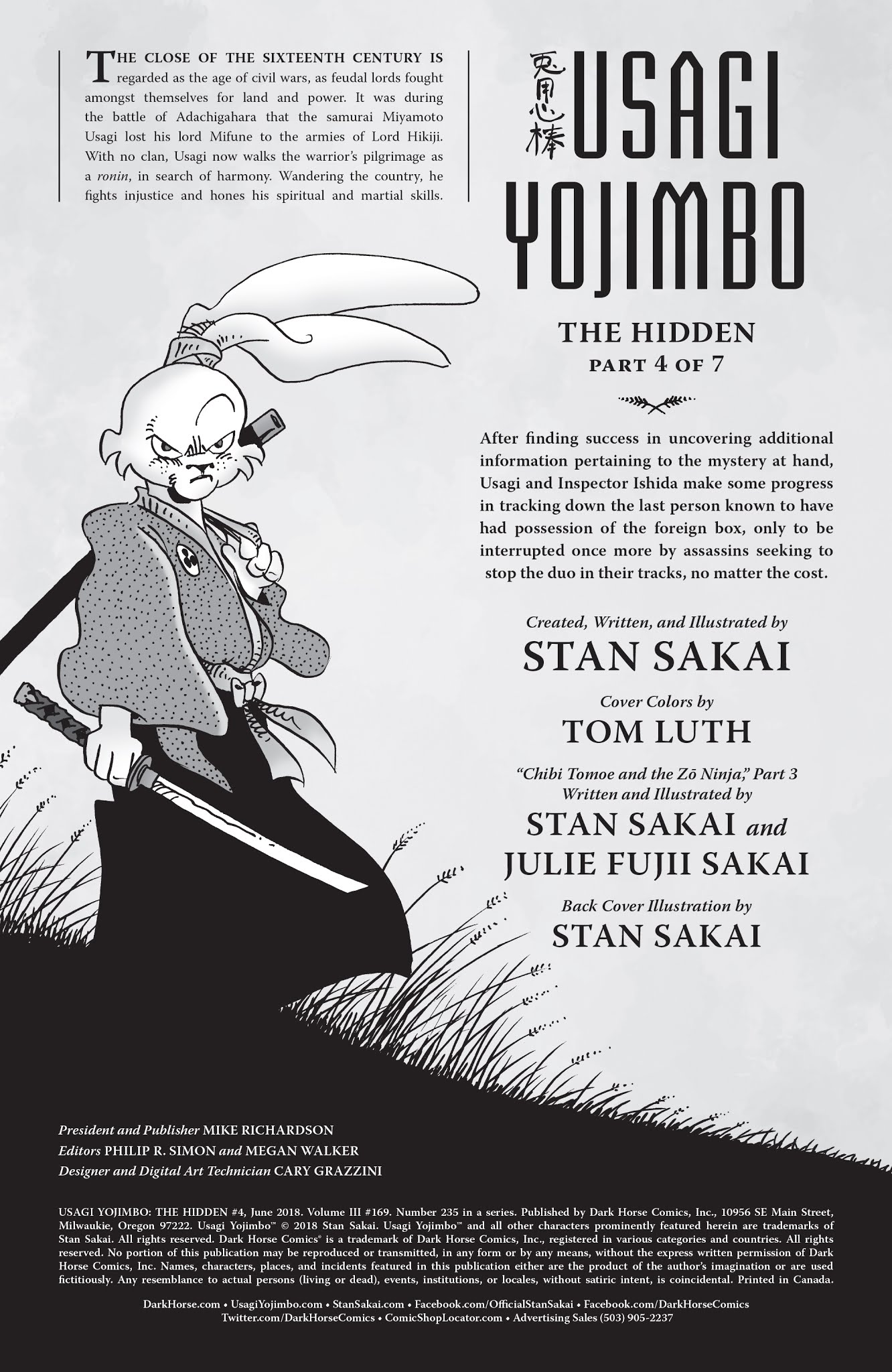 Read online Usagi Yojimbo: The Hidden comic -  Issue #4 - 2