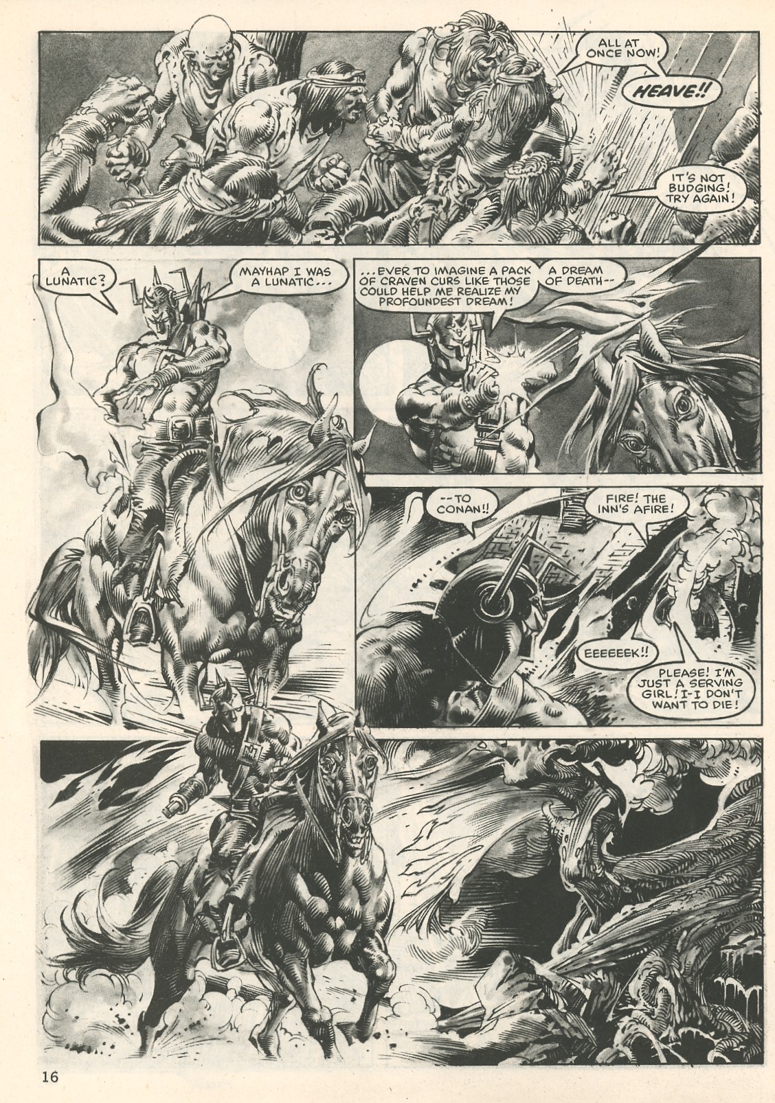 Read online The Savage Sword Of Conan comic -  Issue #107 - 16