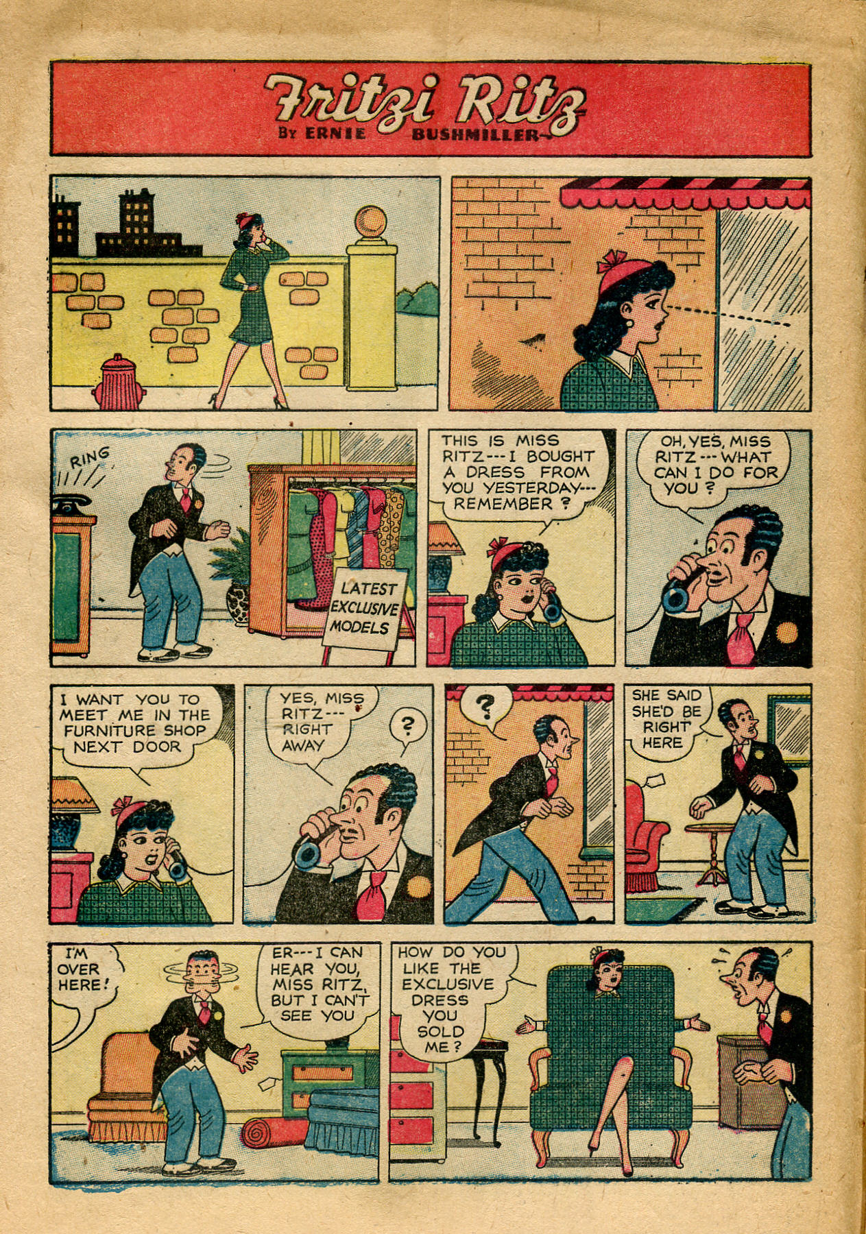 Read online Fritzi Ritz (1953) comic -  Issue #41 - 6