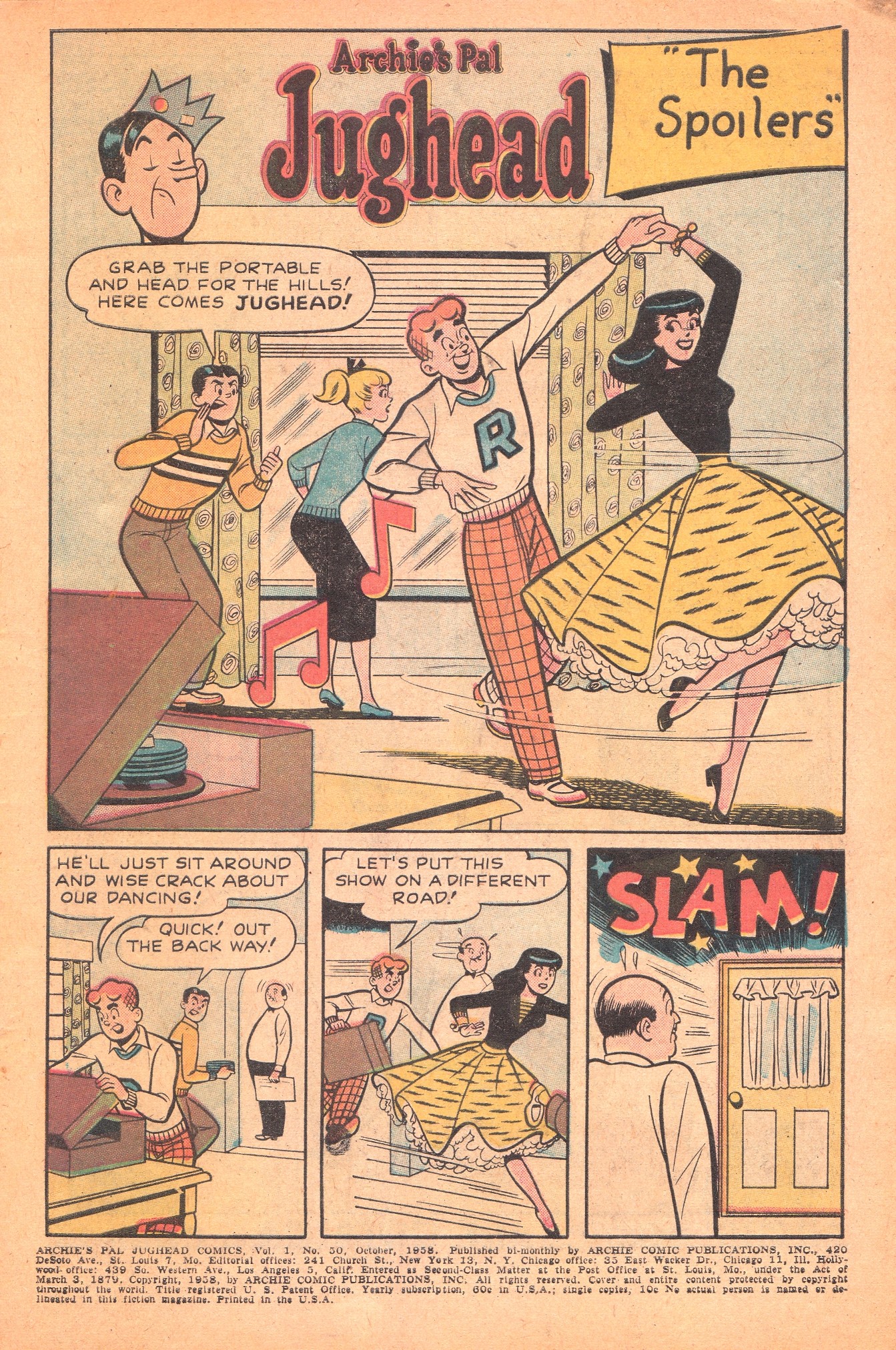 Read online Archie's Pal Jughead comic -  Issue #50 - 3