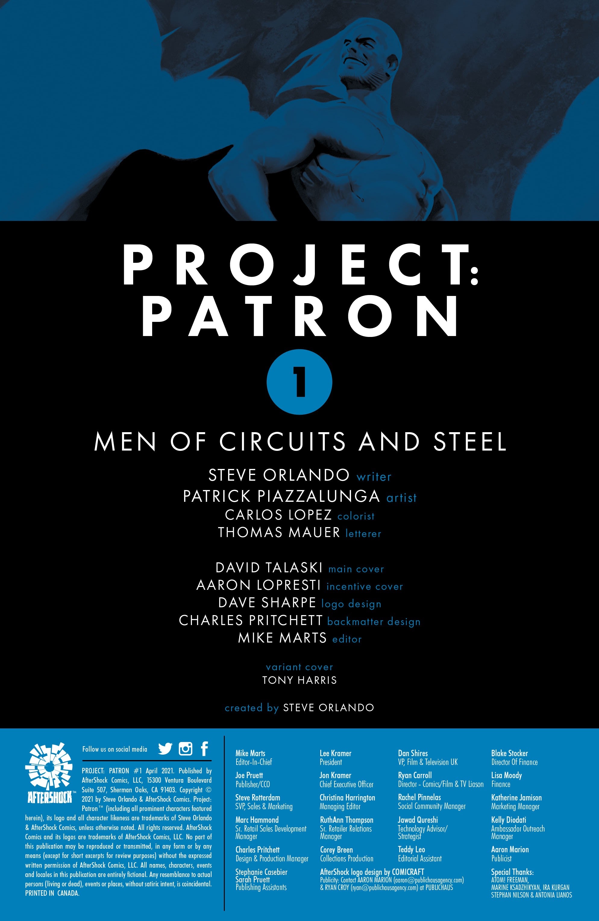 Read online Project Patron comic -  Issue #1 - 2