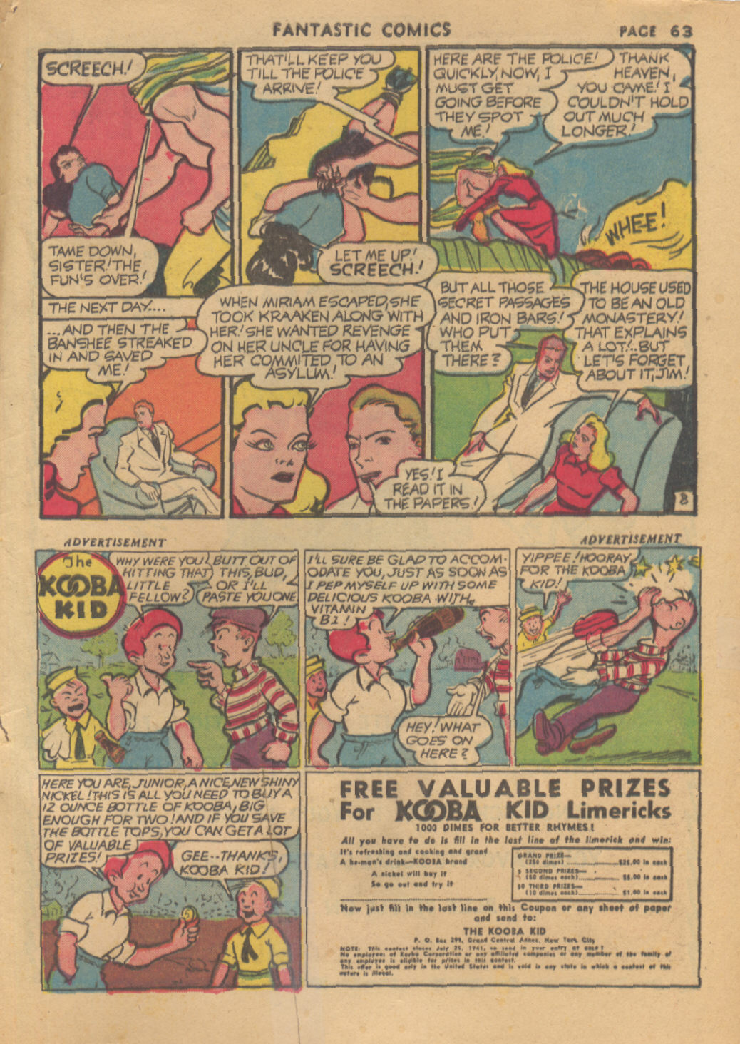 Read online Fantastic Comics comic -  Issue #23 - 64