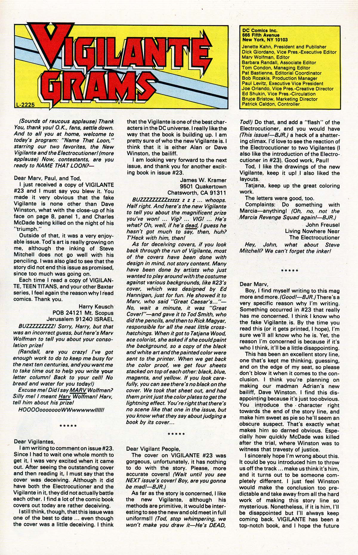 Read online Vigilante (1983) comic -  Issue #27 - 33