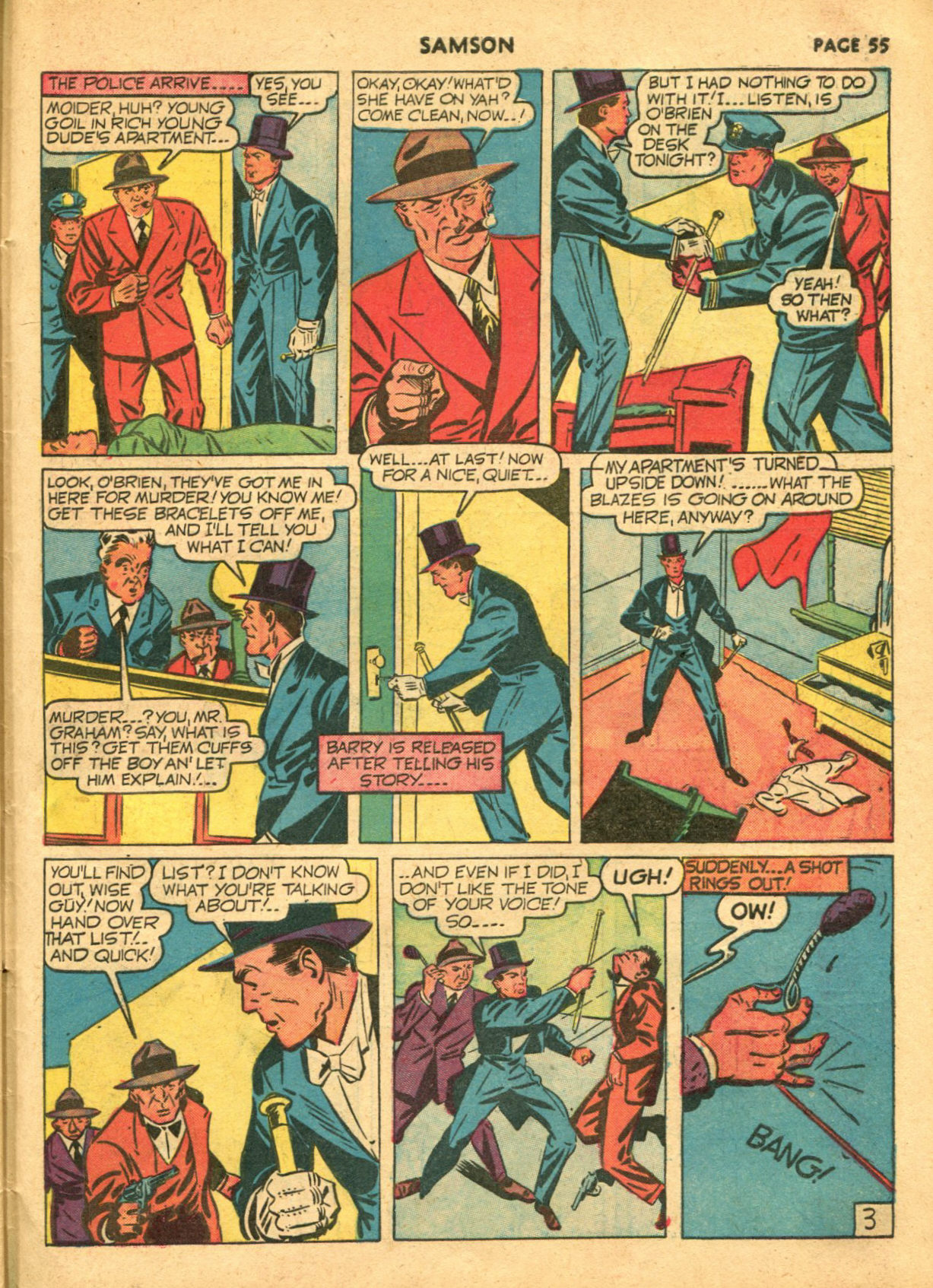 Read online Samson (1940) comic -  Issue #6 - 57