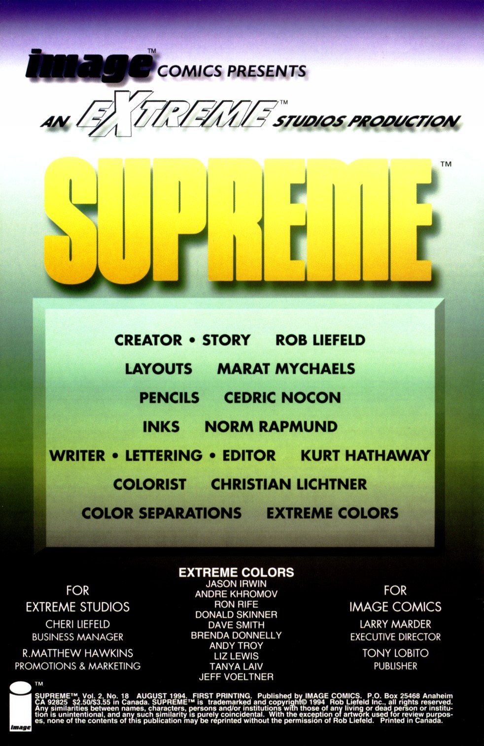 Read online Supreme (1992) comic -  Issue #18 - 2