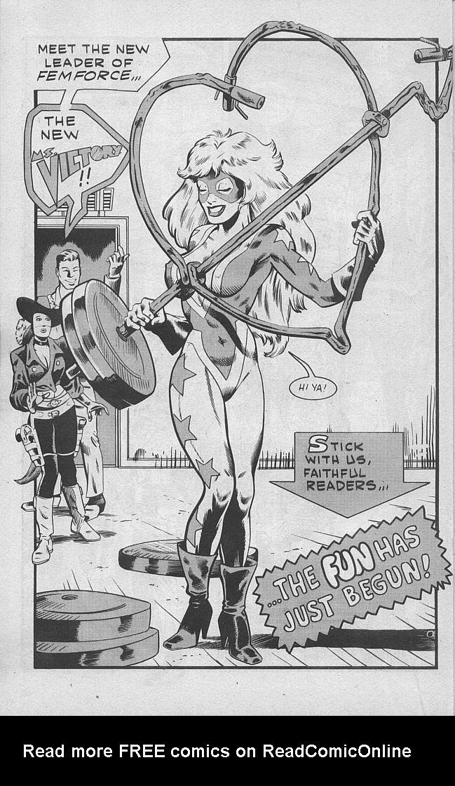 Read online Femforce comic -  Issue #25 - 26