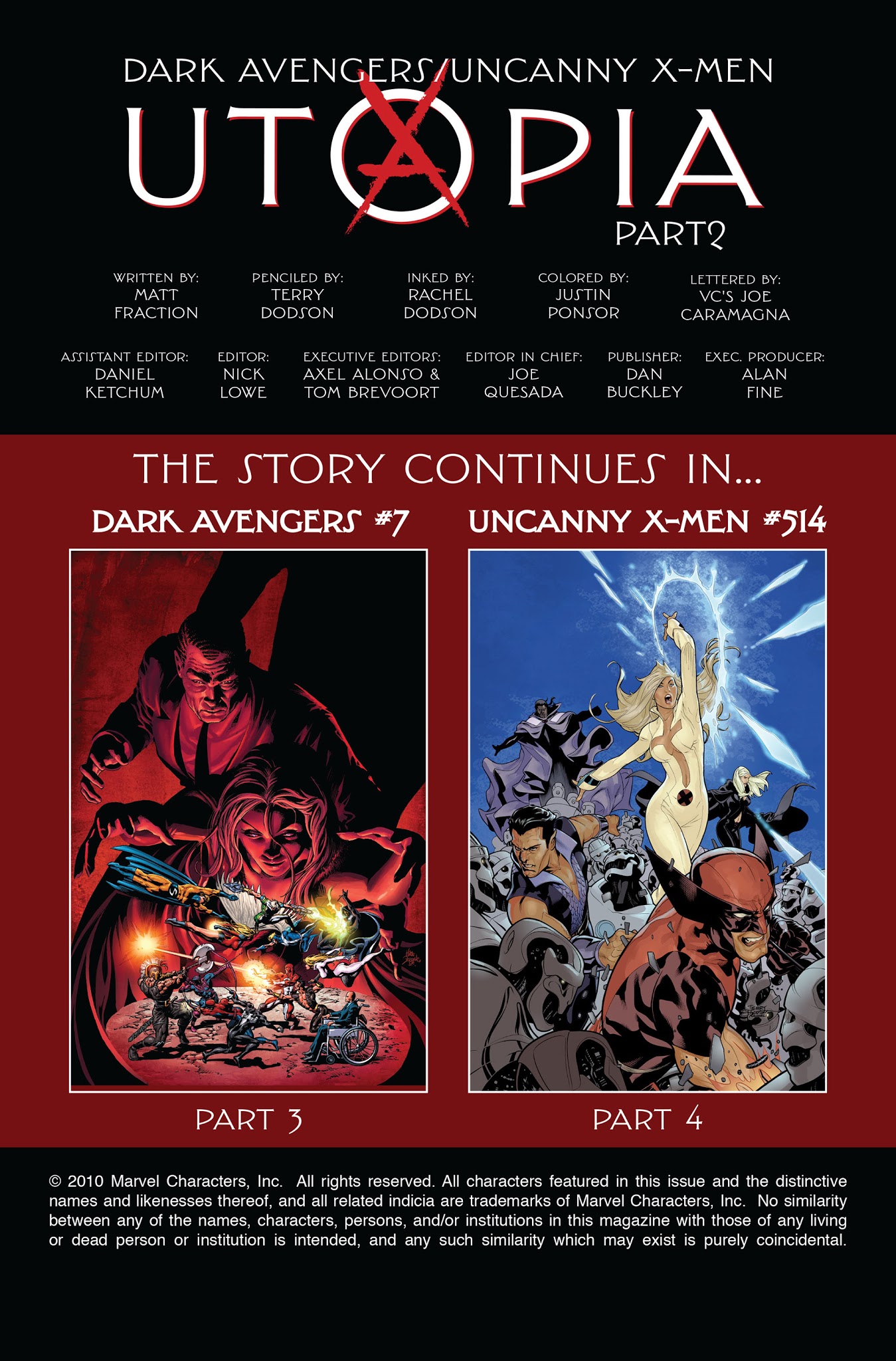 Read online Dark Avengers/Uncanny X-Men: Utopia comic -  Issue # TPB - 60