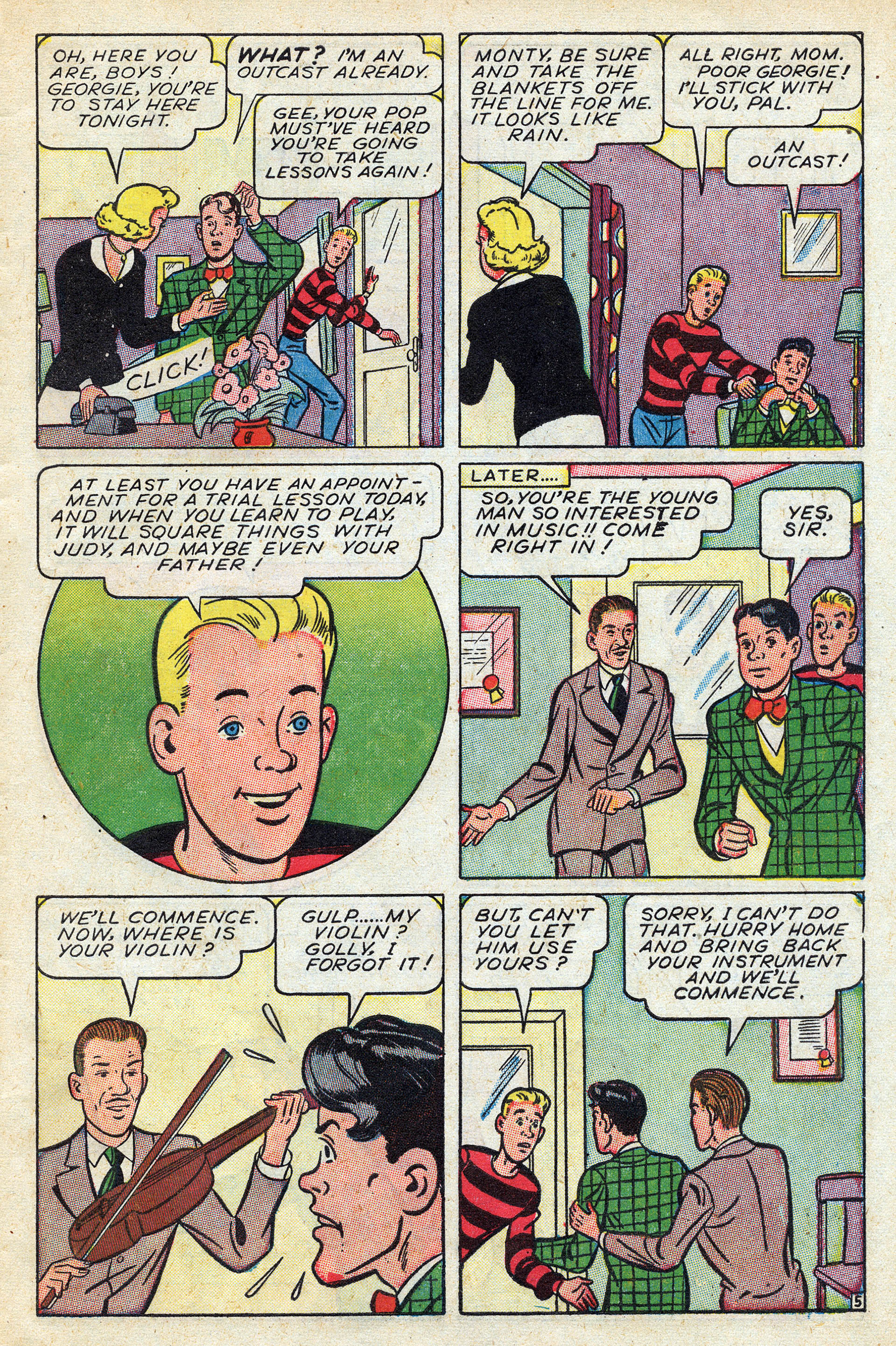 Read online Georgie Comics (1945) comic -  Issue #7 - 7