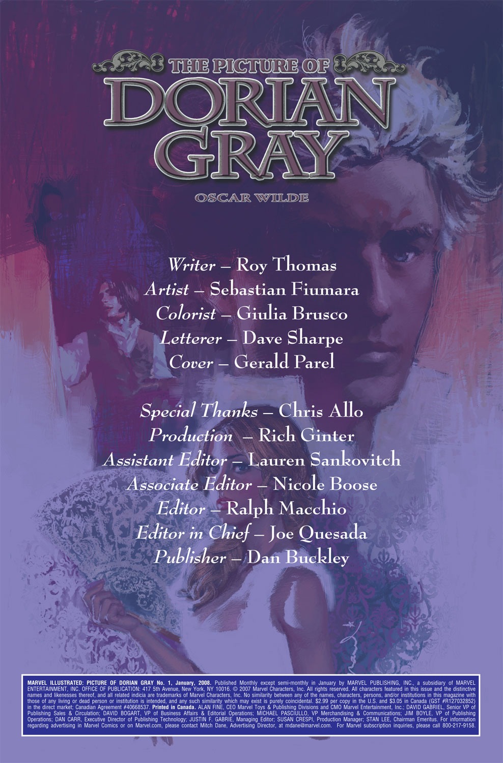 Read online Marvel Illustrated: The Picture of Dorian Gray comic -  Issue #1 - 2