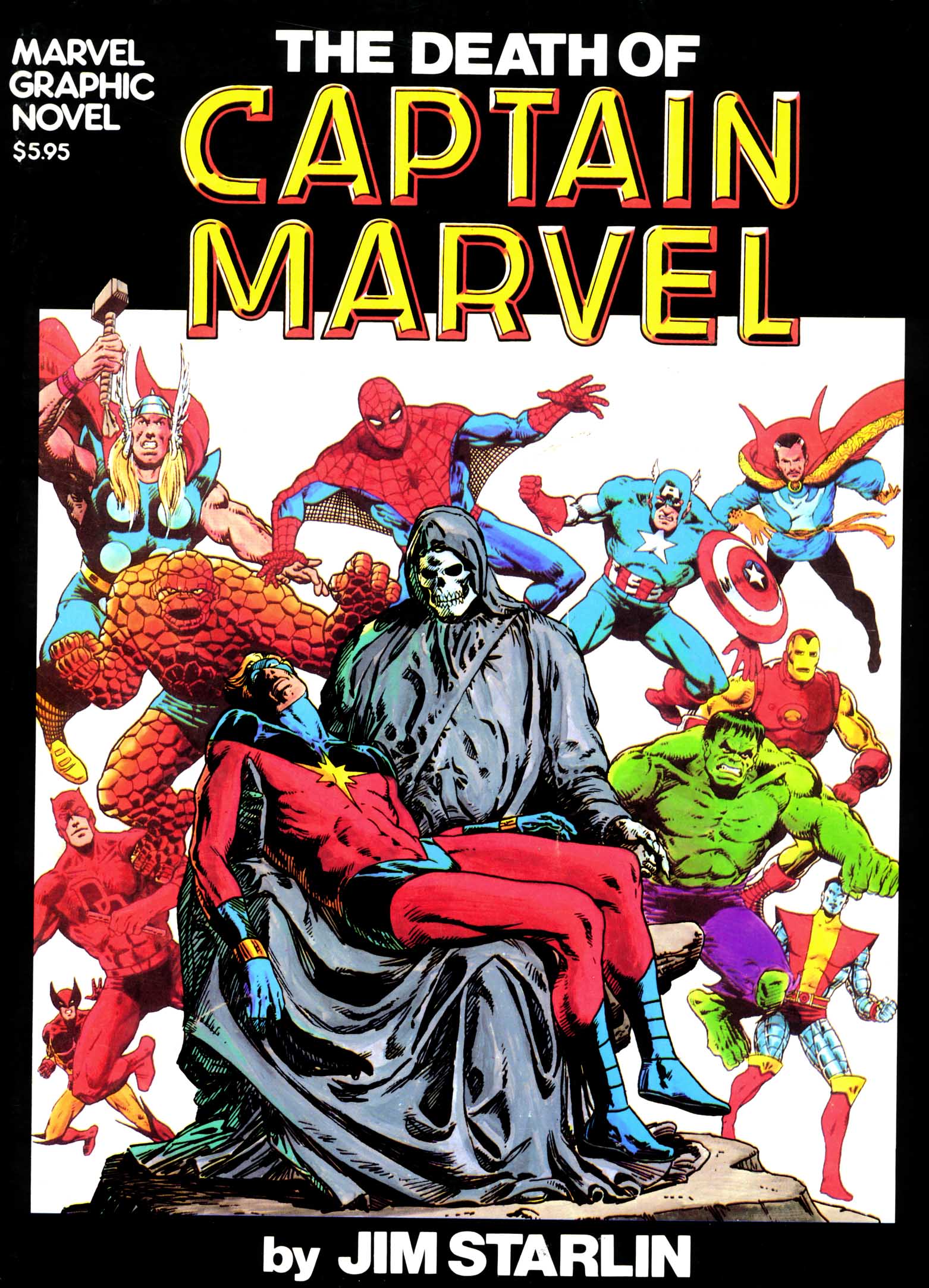Read online Marvel Graphic Novel comic -  Issue #1 - The Death of Captain Marvel - 1