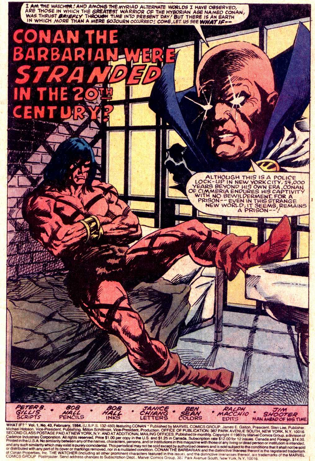 Read online What If? (1977) comic -  Issue #43 - Conan the Barbarian were stranded in the 20th century - 2