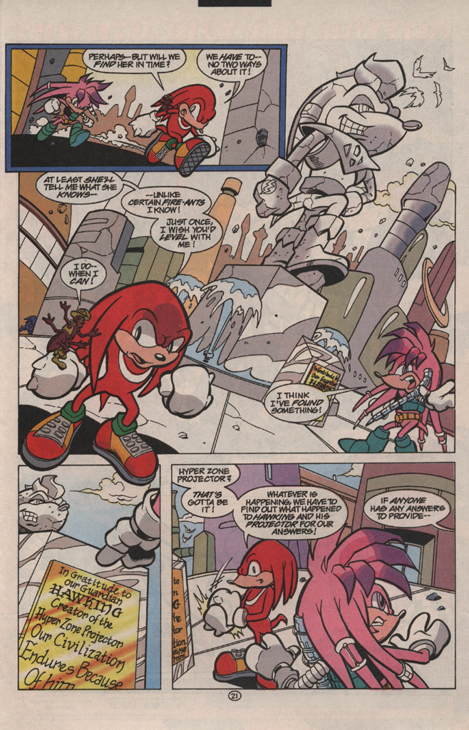 Read online Knuckles the Echidna comic -  Issue #4 - 29