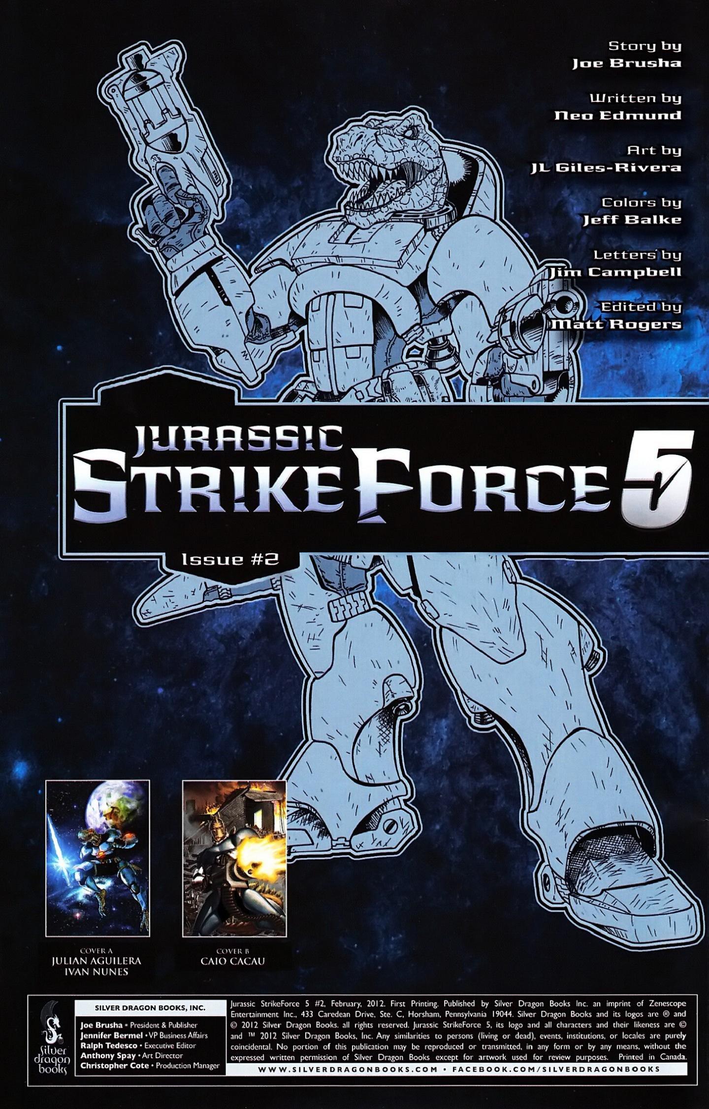 Read online Jurassic StrikeForce 5 comic -  Issue #2 - 3