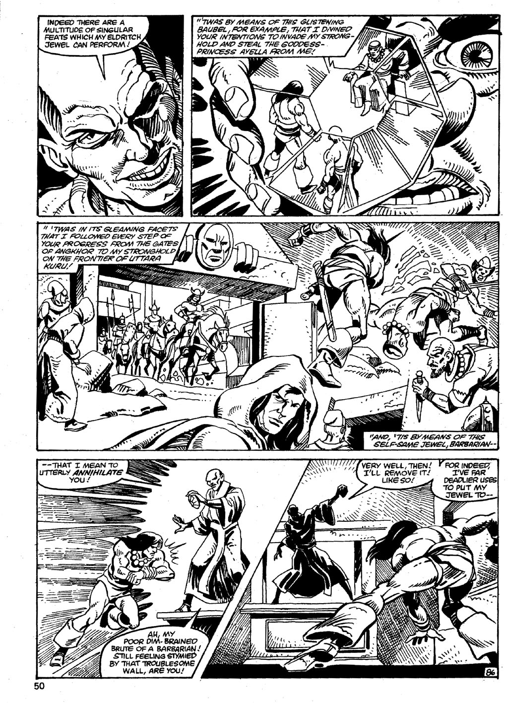 Read online The Savage Sword Of Conan comic -  Issue #86 - 50