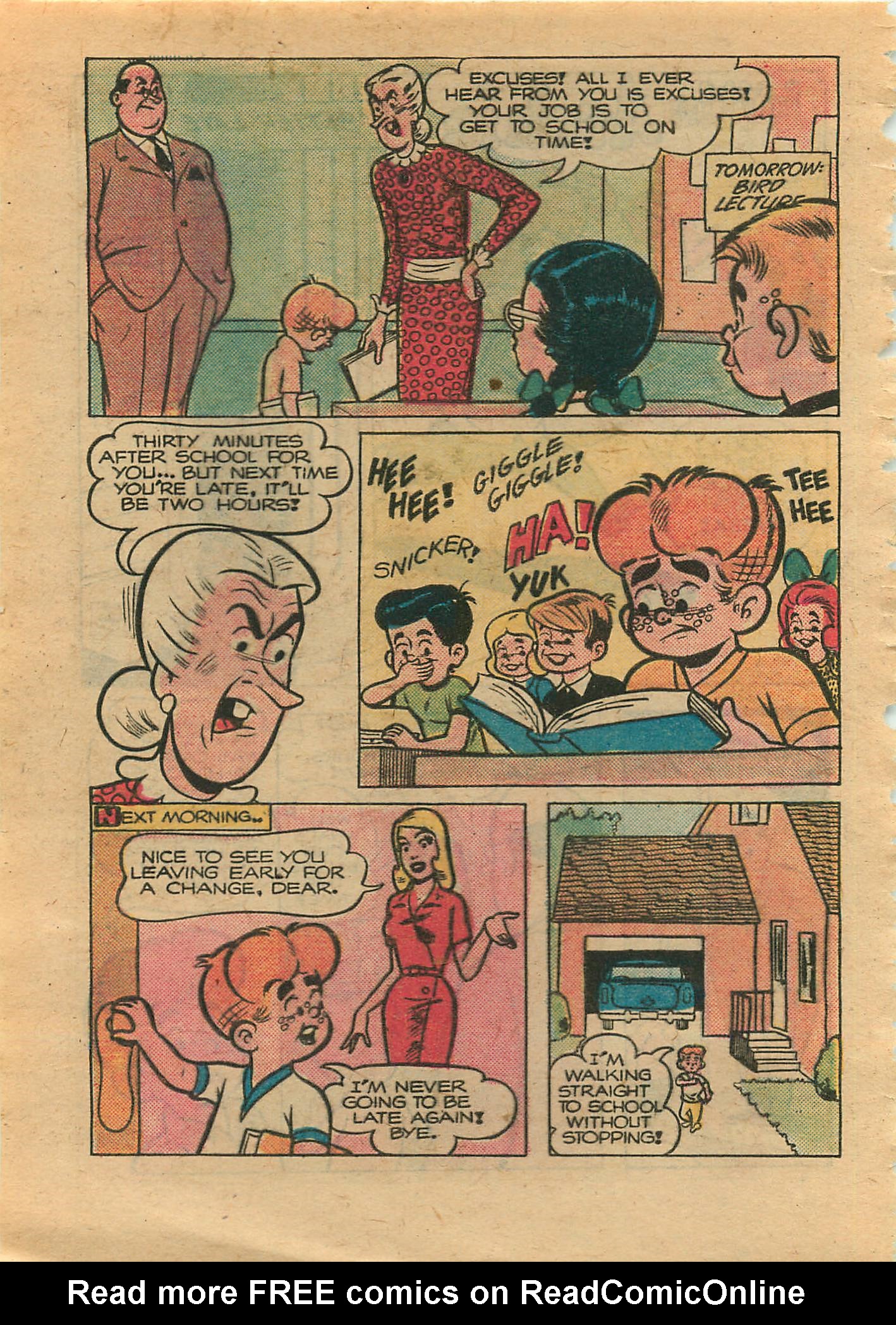 Read online Little Archie Comics Digest Magazine comic -  Issue #1 - 167