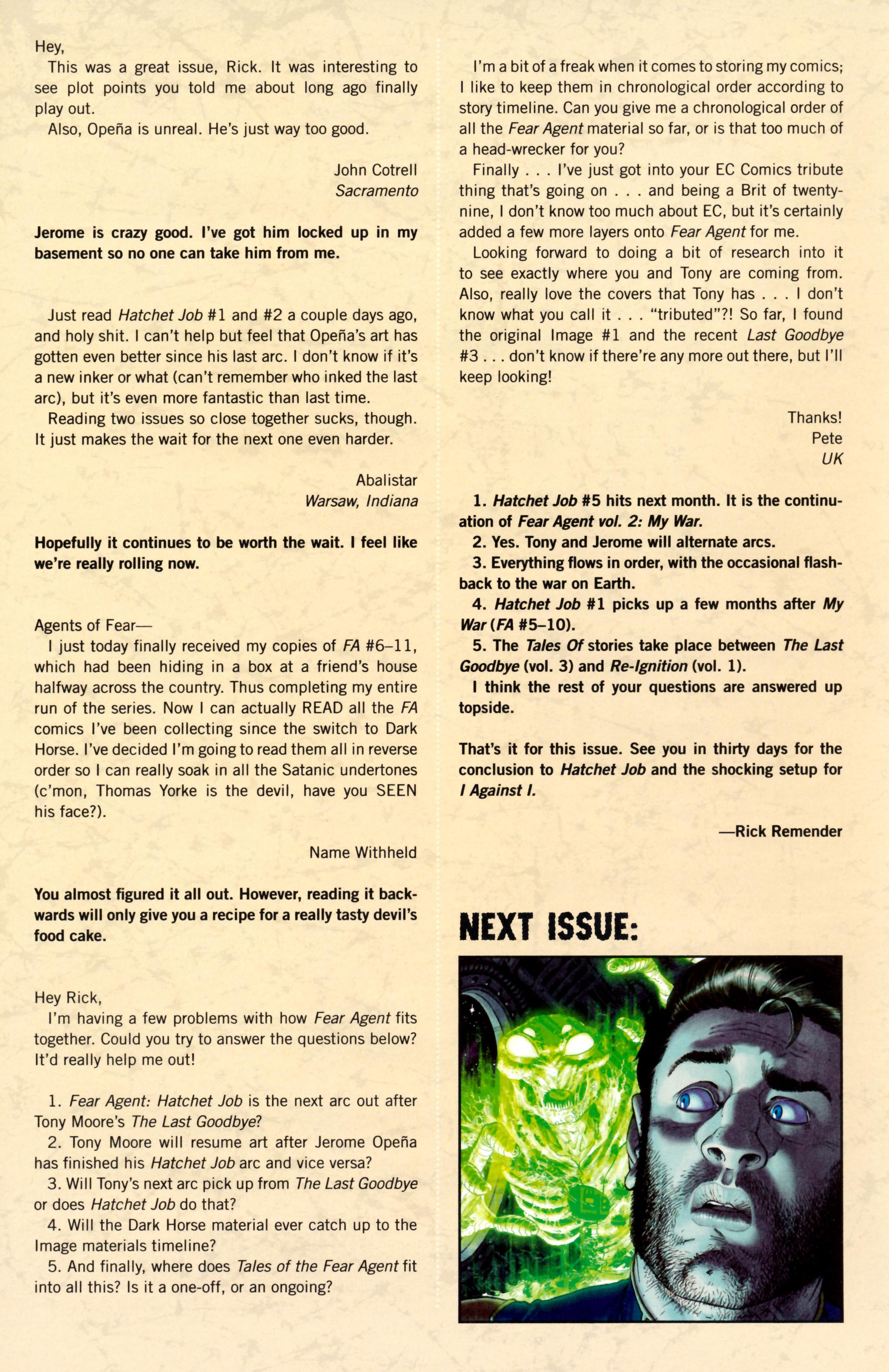 Read online Fear Agent comic -  Issue #20 - 26