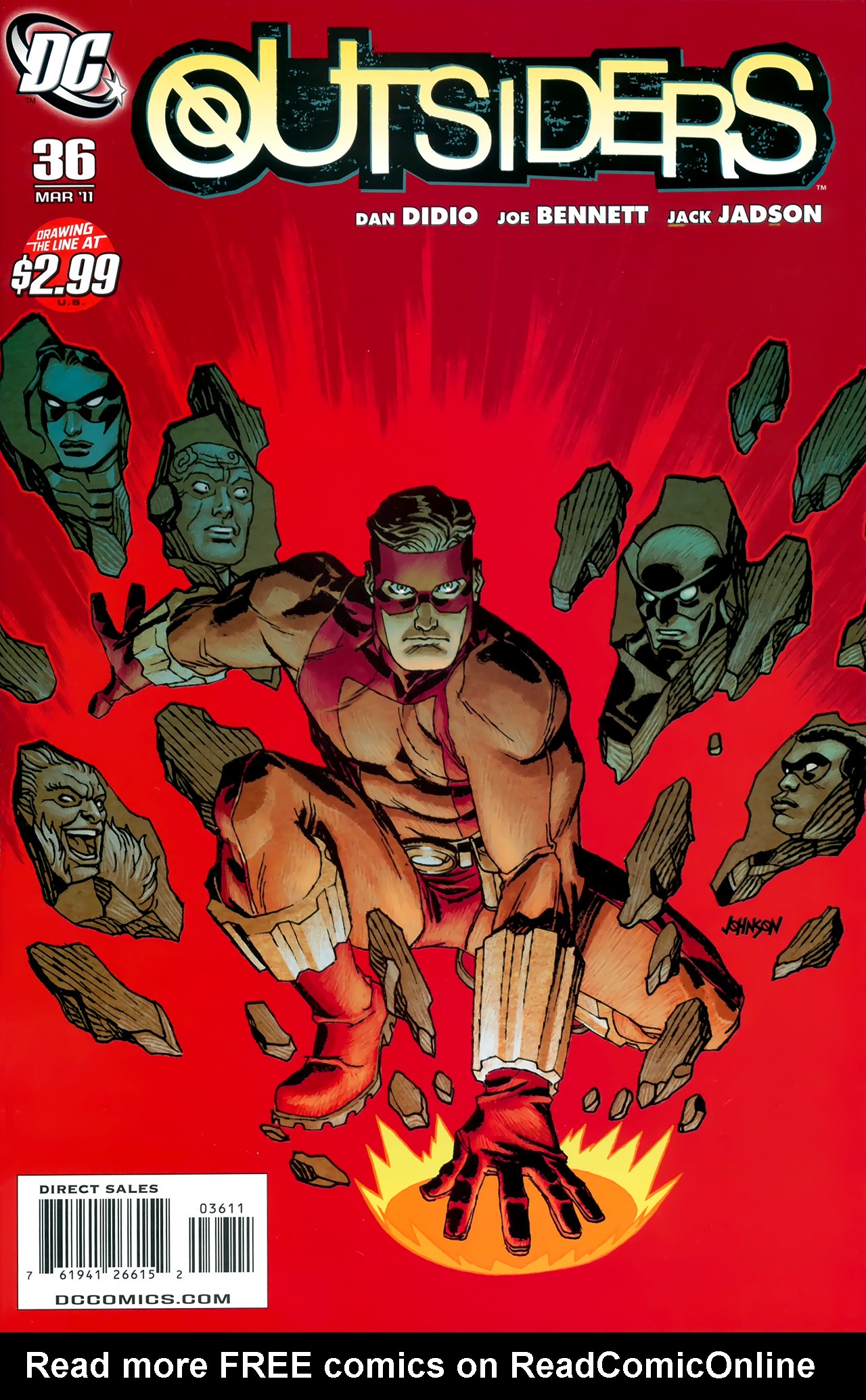 Read online The Outsiders (2009) comic -  Issue #36 - 1