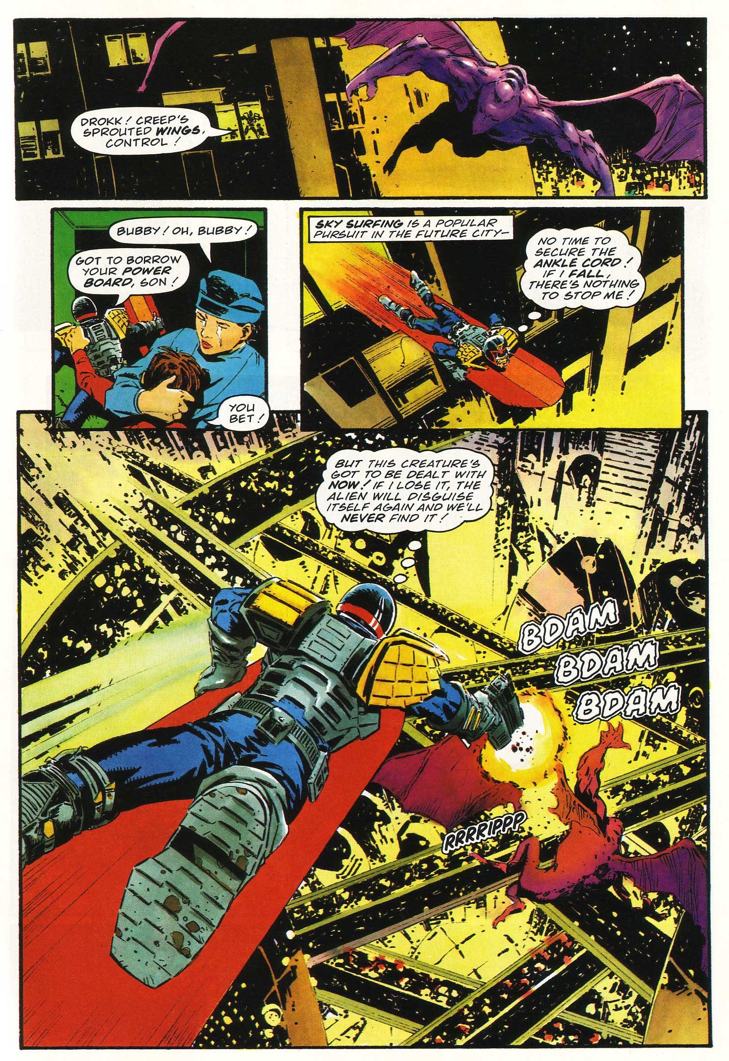 Read online Judge Dredd Lawman of the Future comic -  Issue #4 - 12