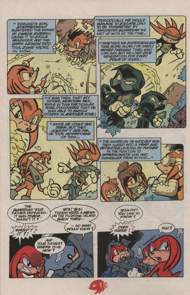 Read online Knuckles the Echidna comic -  Issue #18 - 22