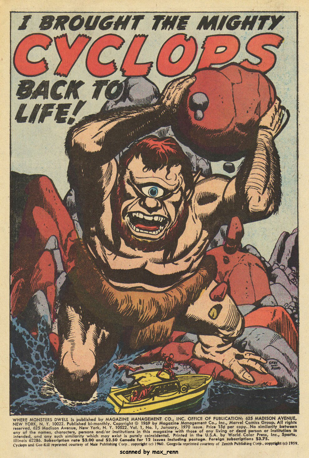 Read online Where Monsters Dwell (1970) comic -  Issue #1 - 3