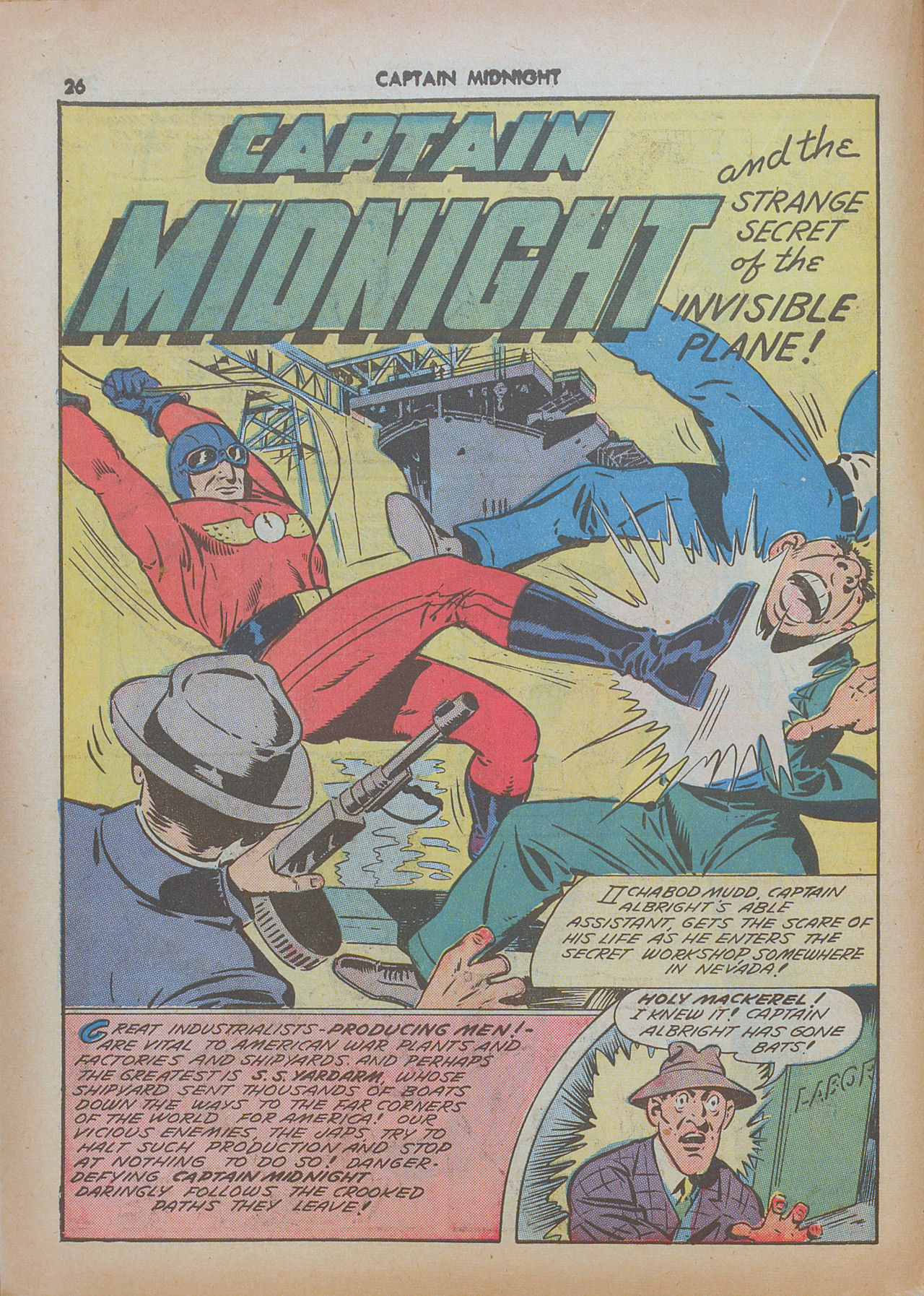 Read online Captain Midnight (1942) comic -  Issue #7 - 26