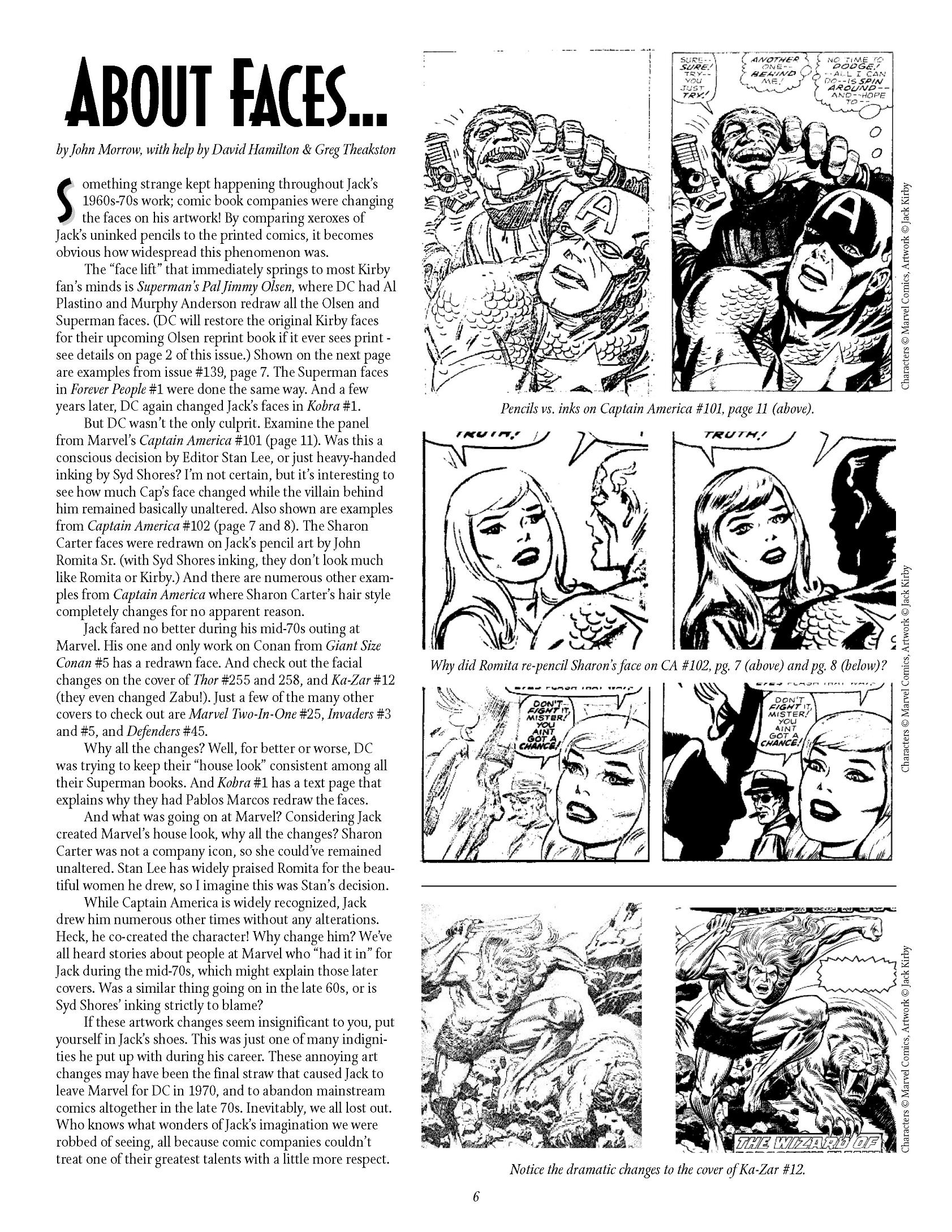 Read online The Jack Kirby Collector comic -  Issue #4 - 6