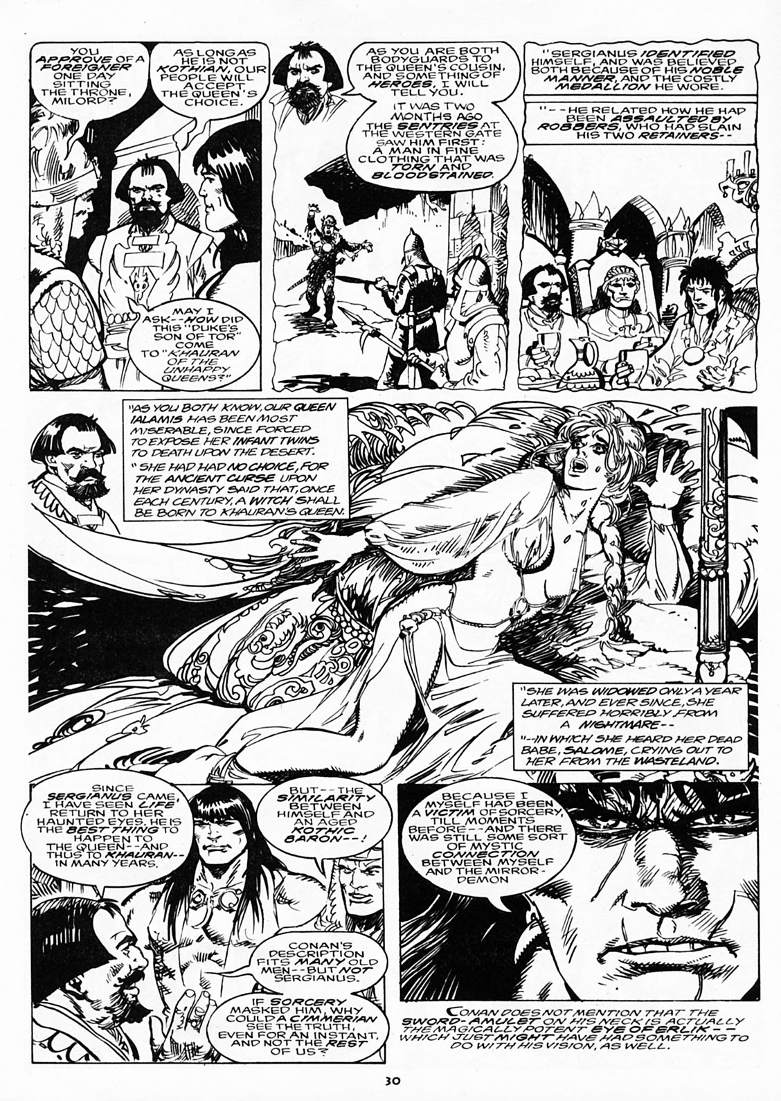 Read online The Savage Sword Of Conan comic -  Issue #218 - 28