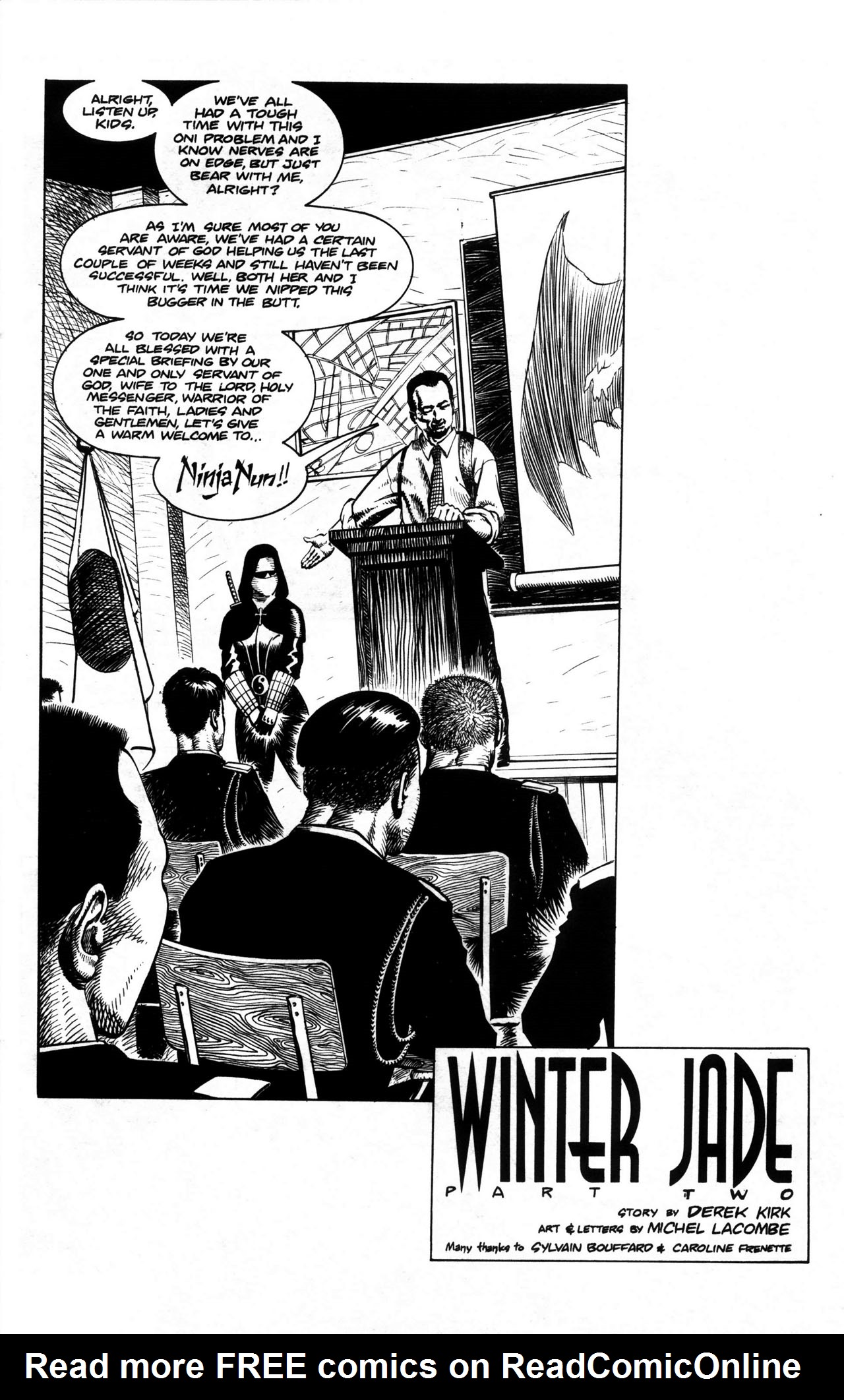 Read online Warrior Nun: Black & White comic -  Issue #5 - 3