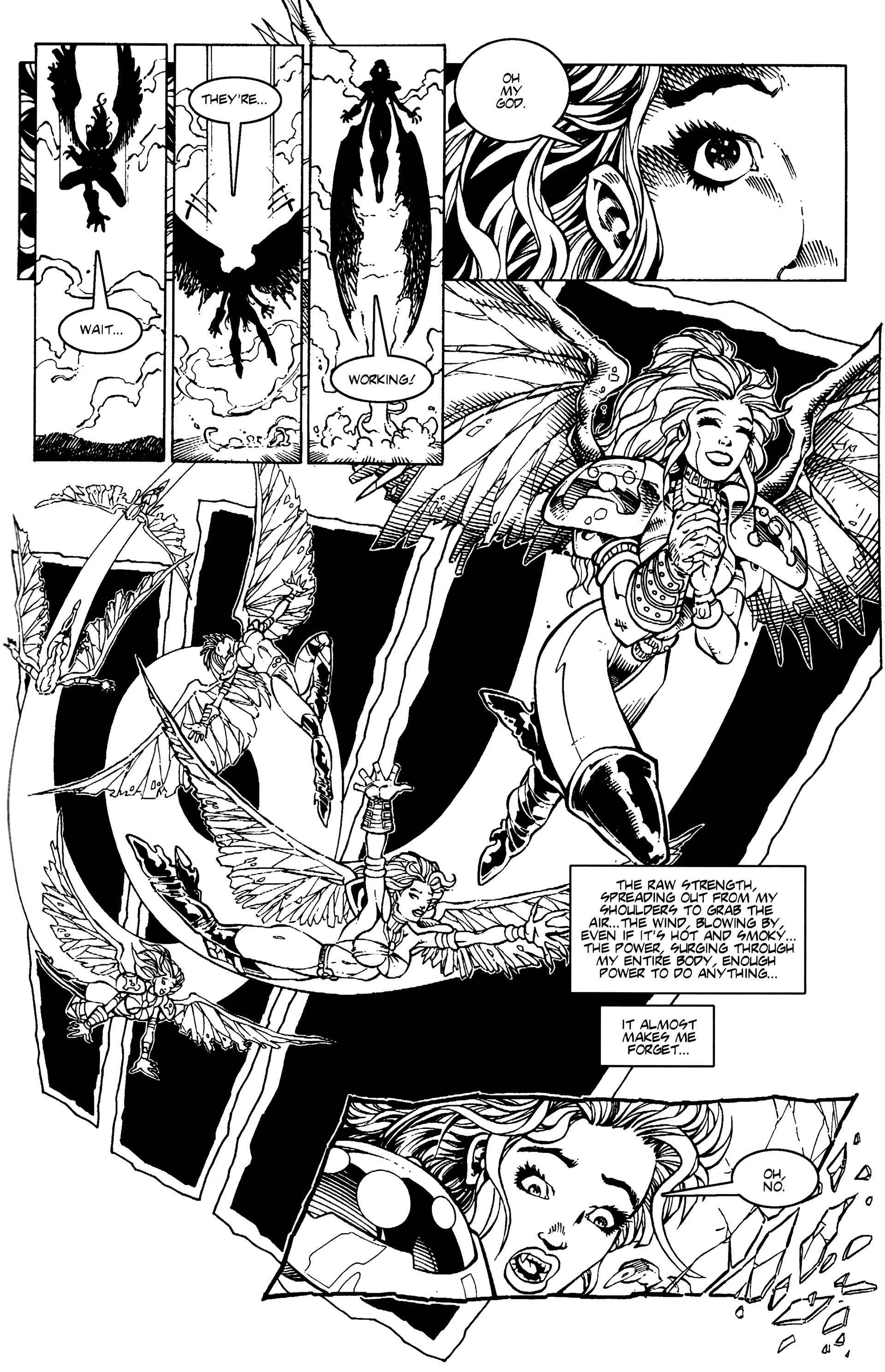 Read online Warrior Nun: Black & White comic -  Issue #10 - 20