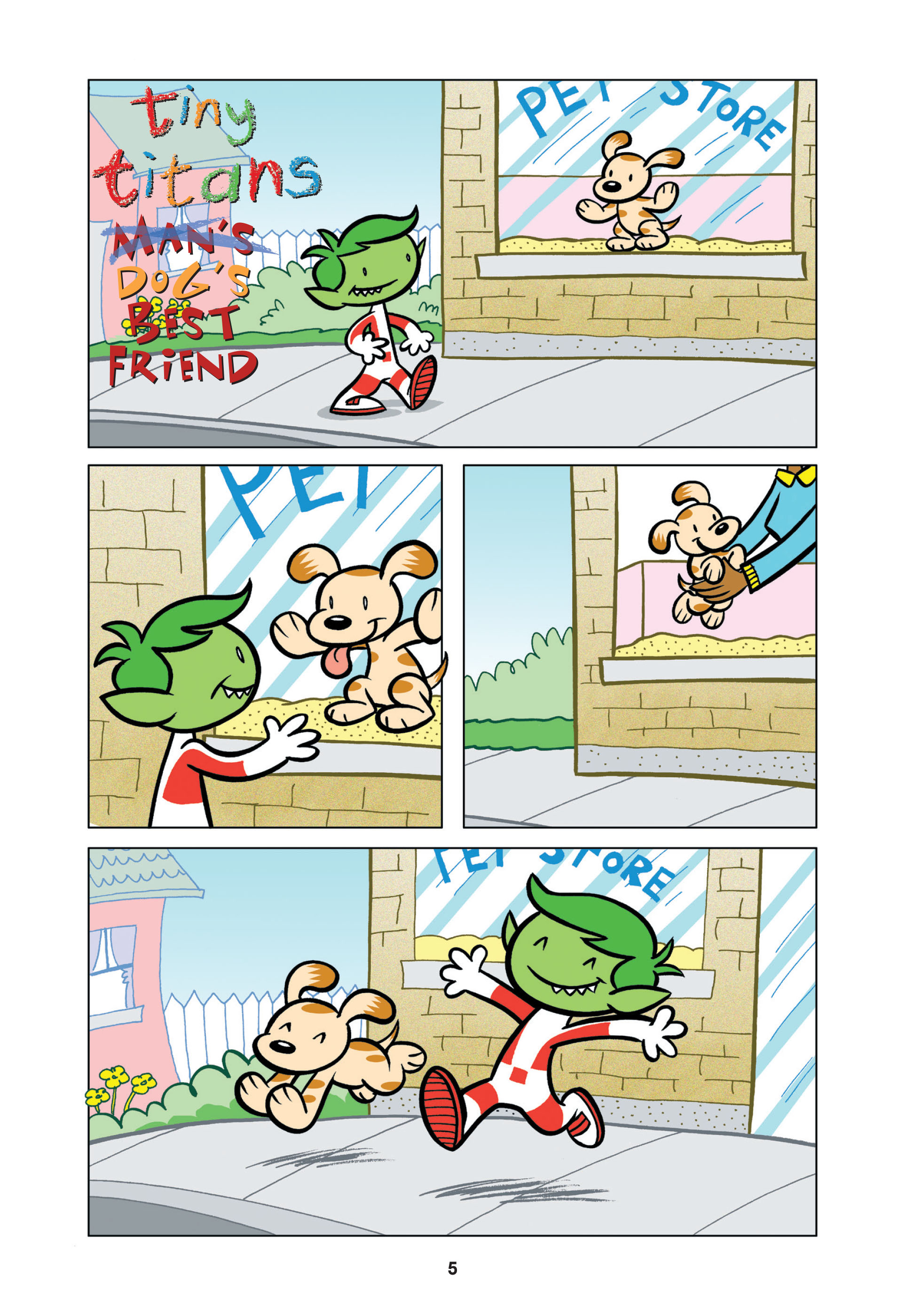 Read online Tiny Titans: Beast Boy & Raven comic -  Issue # TPB - 5