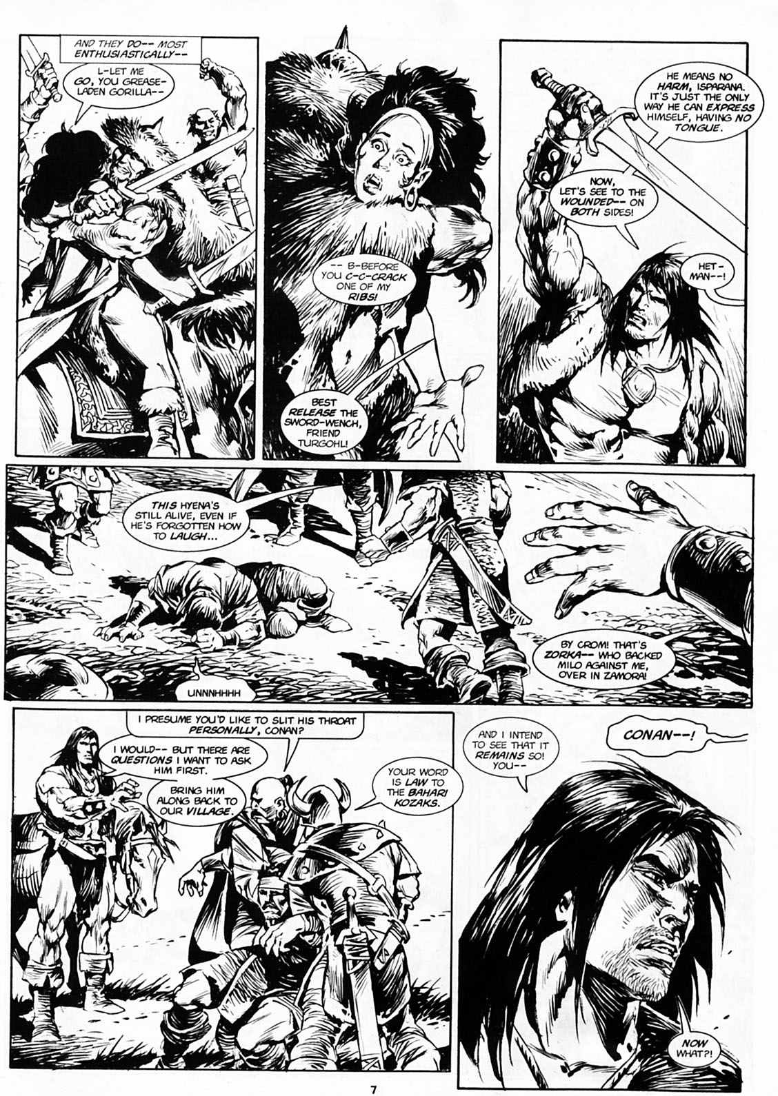 Read online The Savage Sword Of Conan comic -  Issue #218 - 7