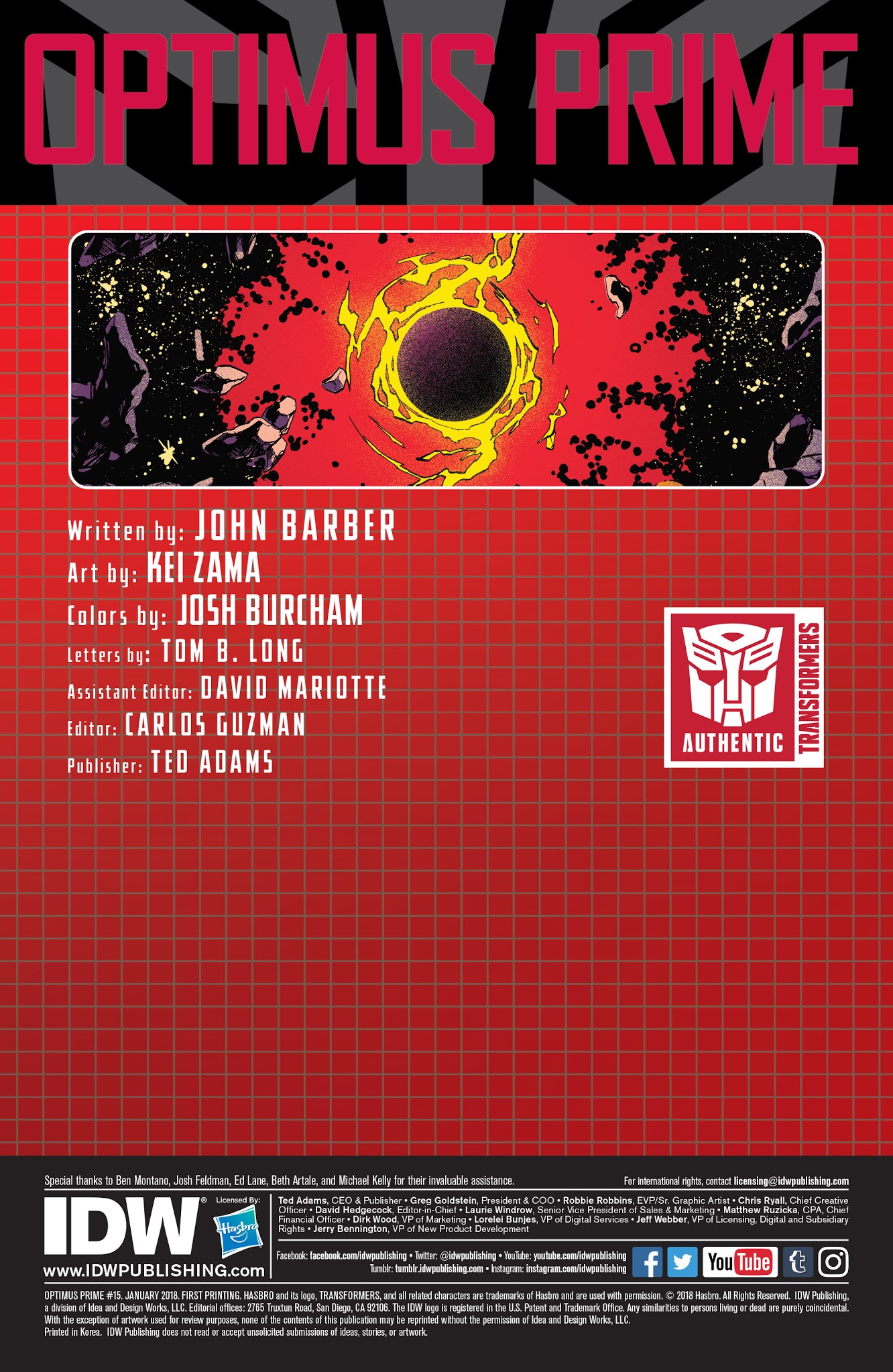 Read online Optimus Prime comic -  Issue #15 - 2