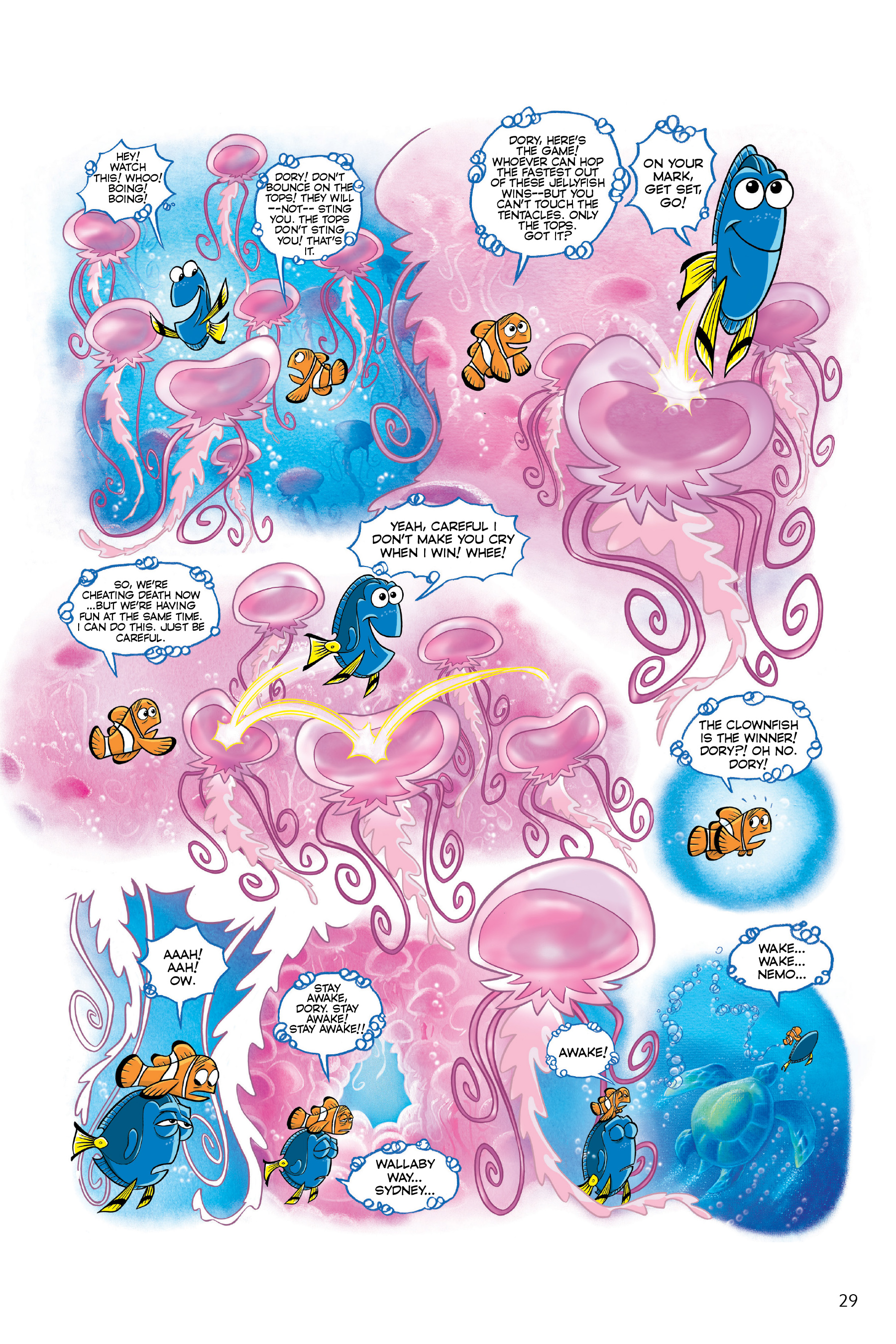 Read online Disney/PIXAR Finding Nemo and Finding Dory: The Story of the Movies in Comics comic -  Issue # TPB - 29