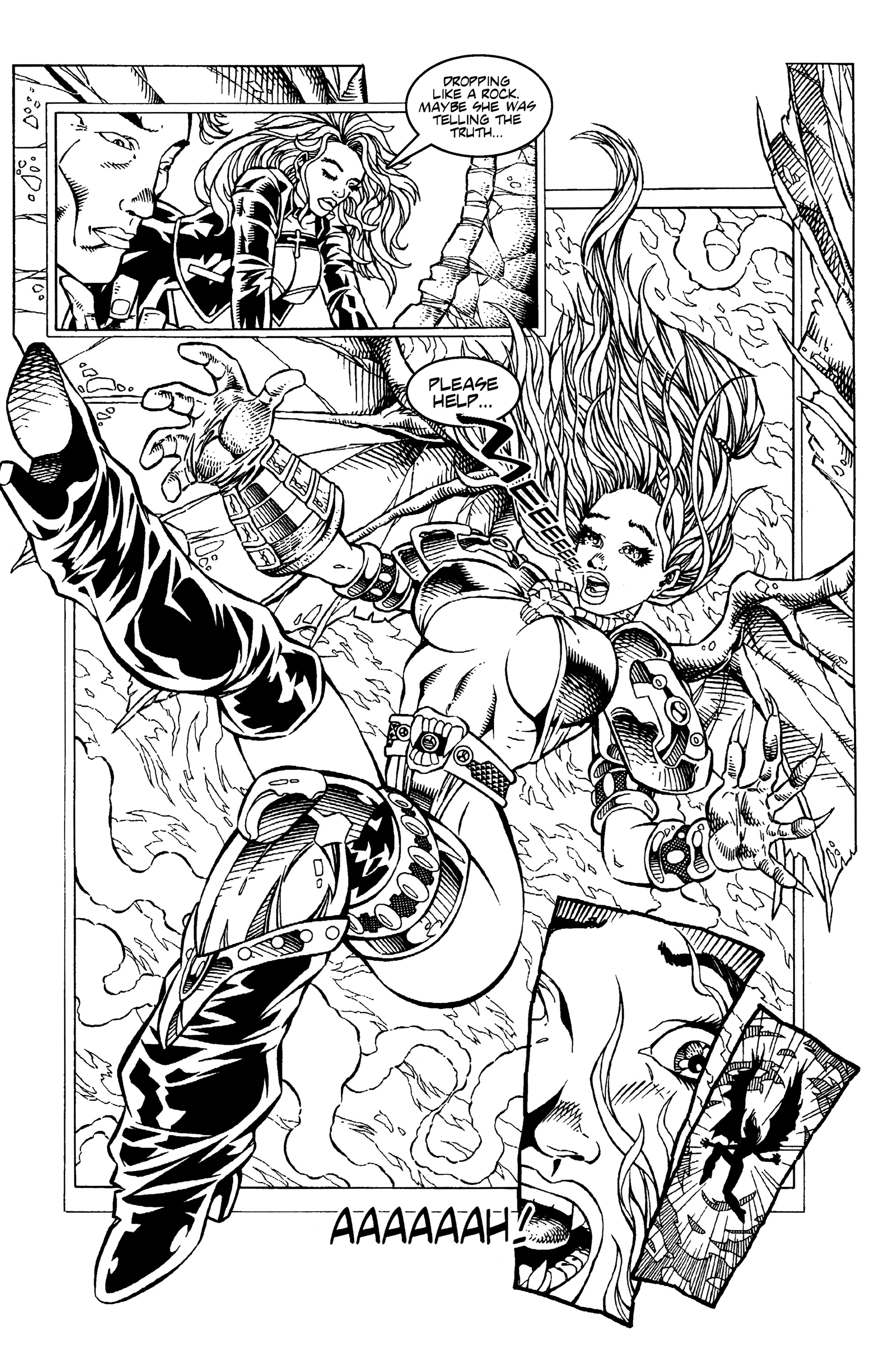 Read online Warrior Nun: Black & White comic -  Issue #10 - 19